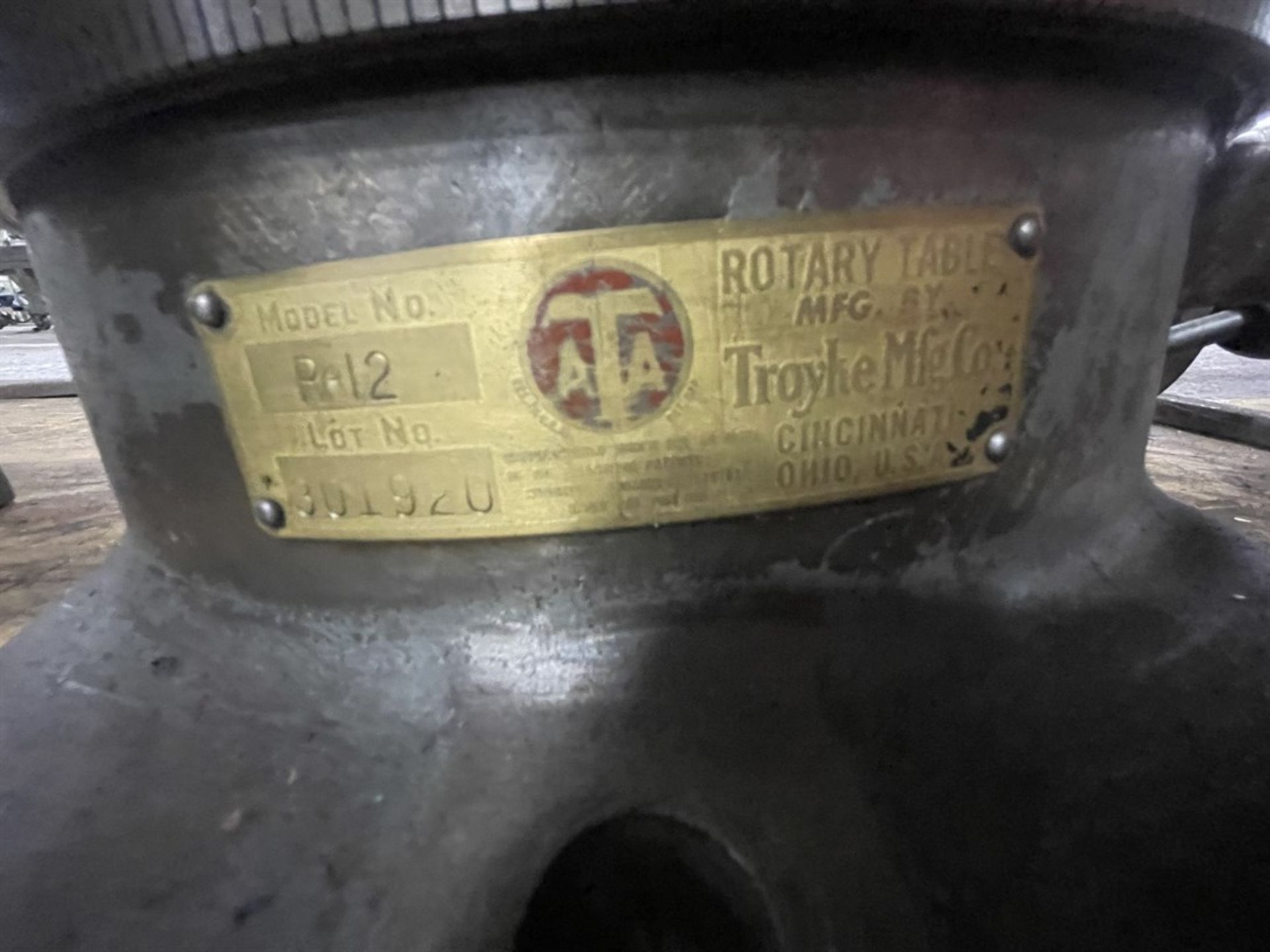Troyke R-12 12" Rotary Table - Image 2 of 2