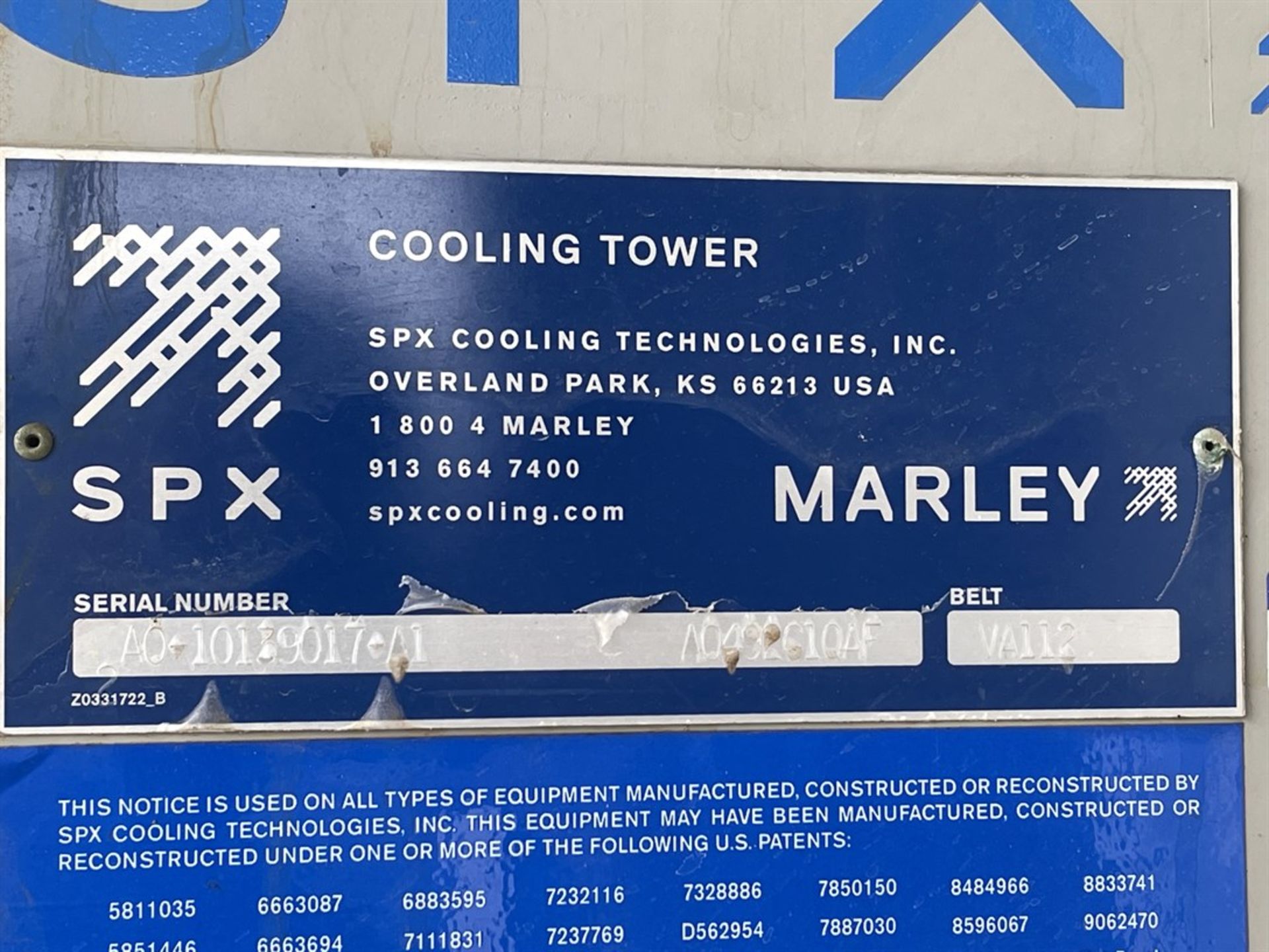 Marley SPX Cooling Tower, s/n AO-10139017-A1 - Image 2 of 4