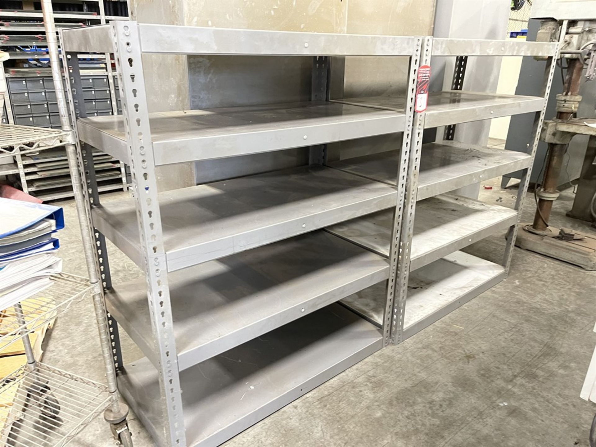 Lot of (2) Shelving Units, 48"W x 60"H x 24"D