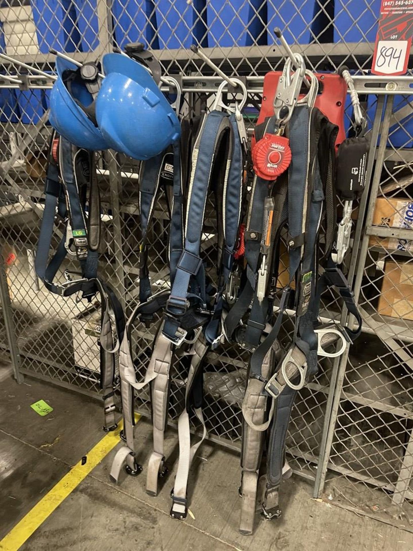 Lot of Safety Harnesses and Hardhats