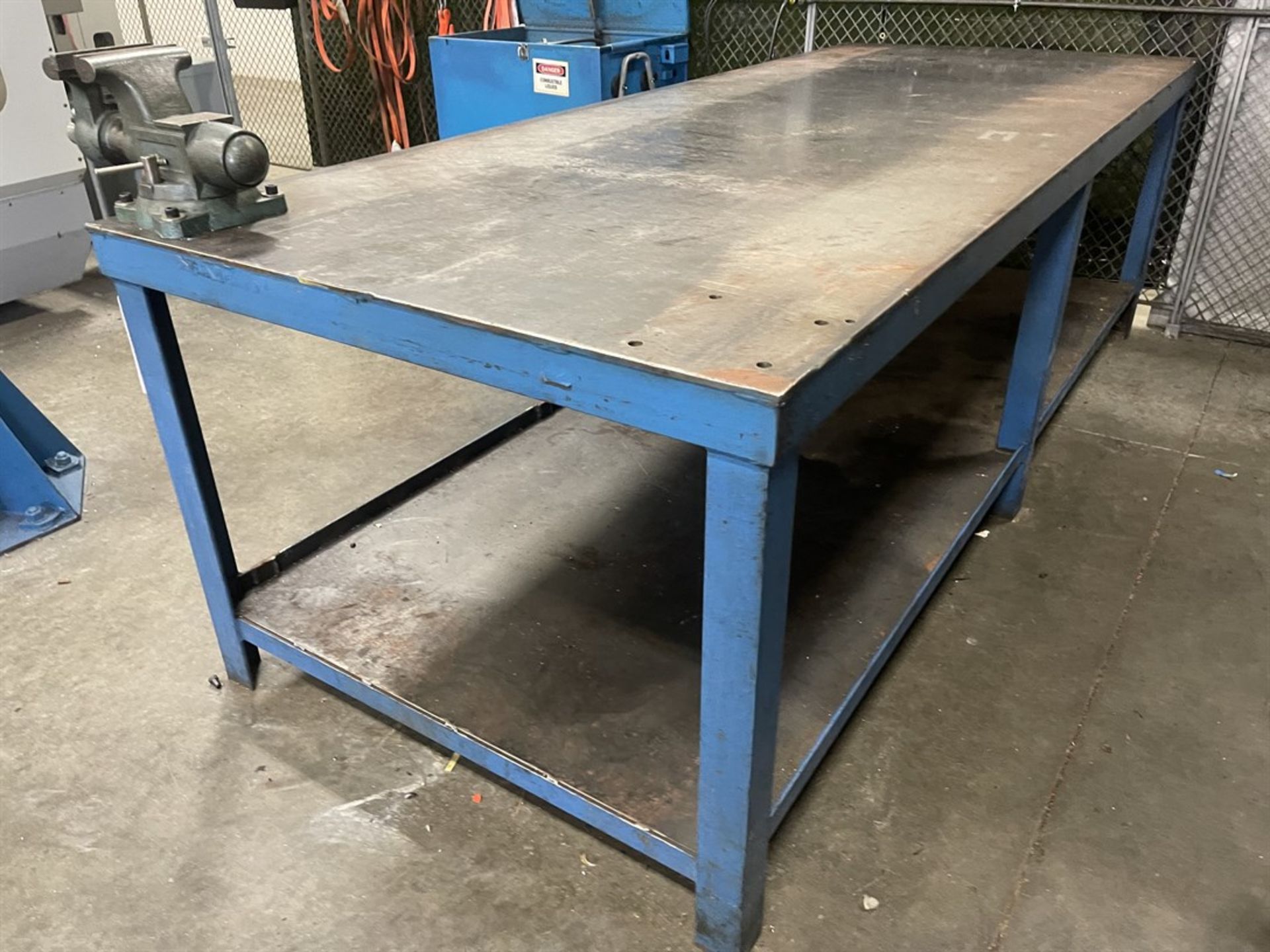 Steel Table, 48" x 120" w/ 6.5" Bench Vise - Image 3 of 3