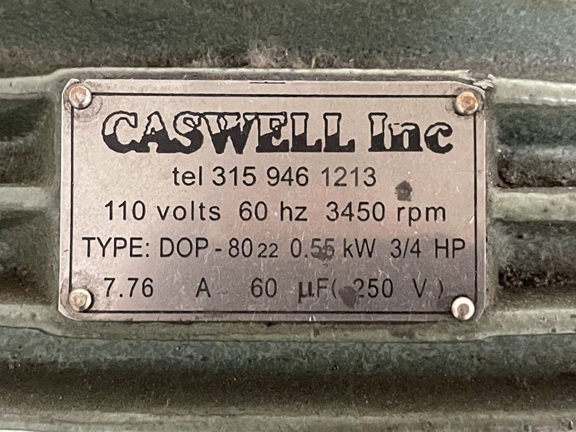 CASWELL DOP-8022 Dual End Pedestal Buffer - Image 3 of 3