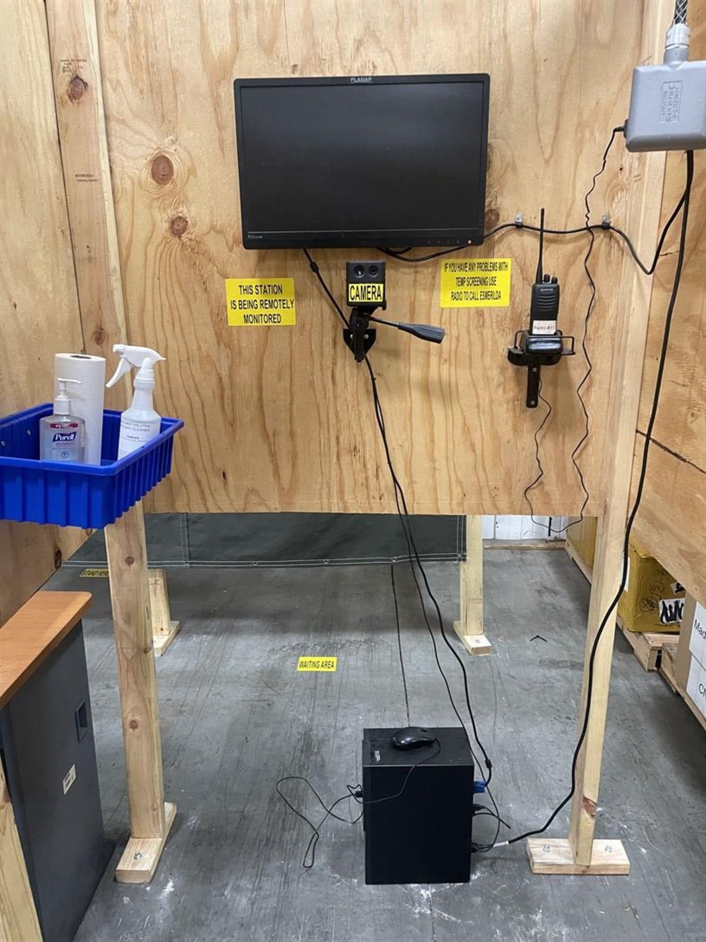 Covid Temperature Scan Station w/ Surround, Flatscreen Monitor, and Camera - Image 3 of 4