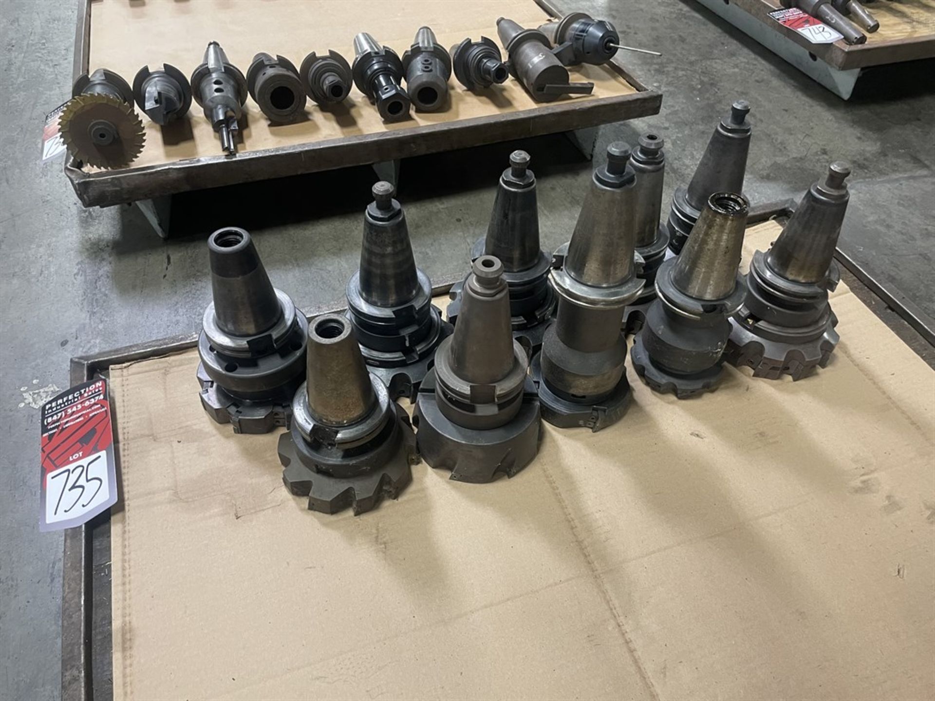 Lot of (10) CAT 50 Tool Holders