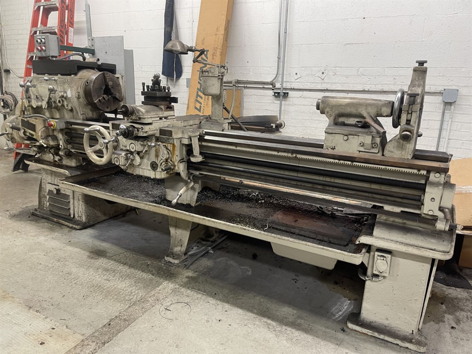 REED-PRENTICE 18" X 80" Engine Lathe w/ Tapper Attachment, s/n 14318