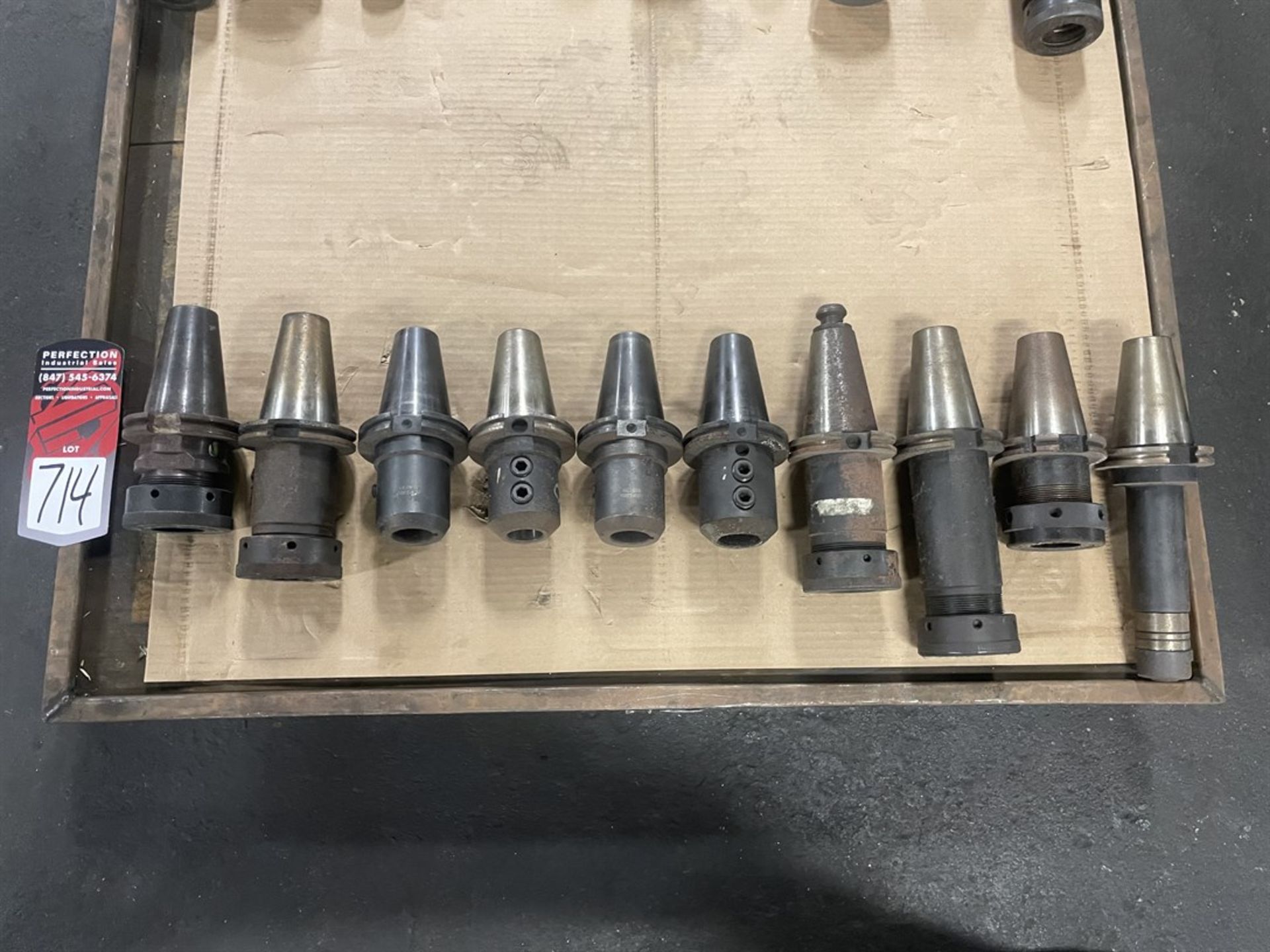 Lot of (10) CAT 50 Tool Holders