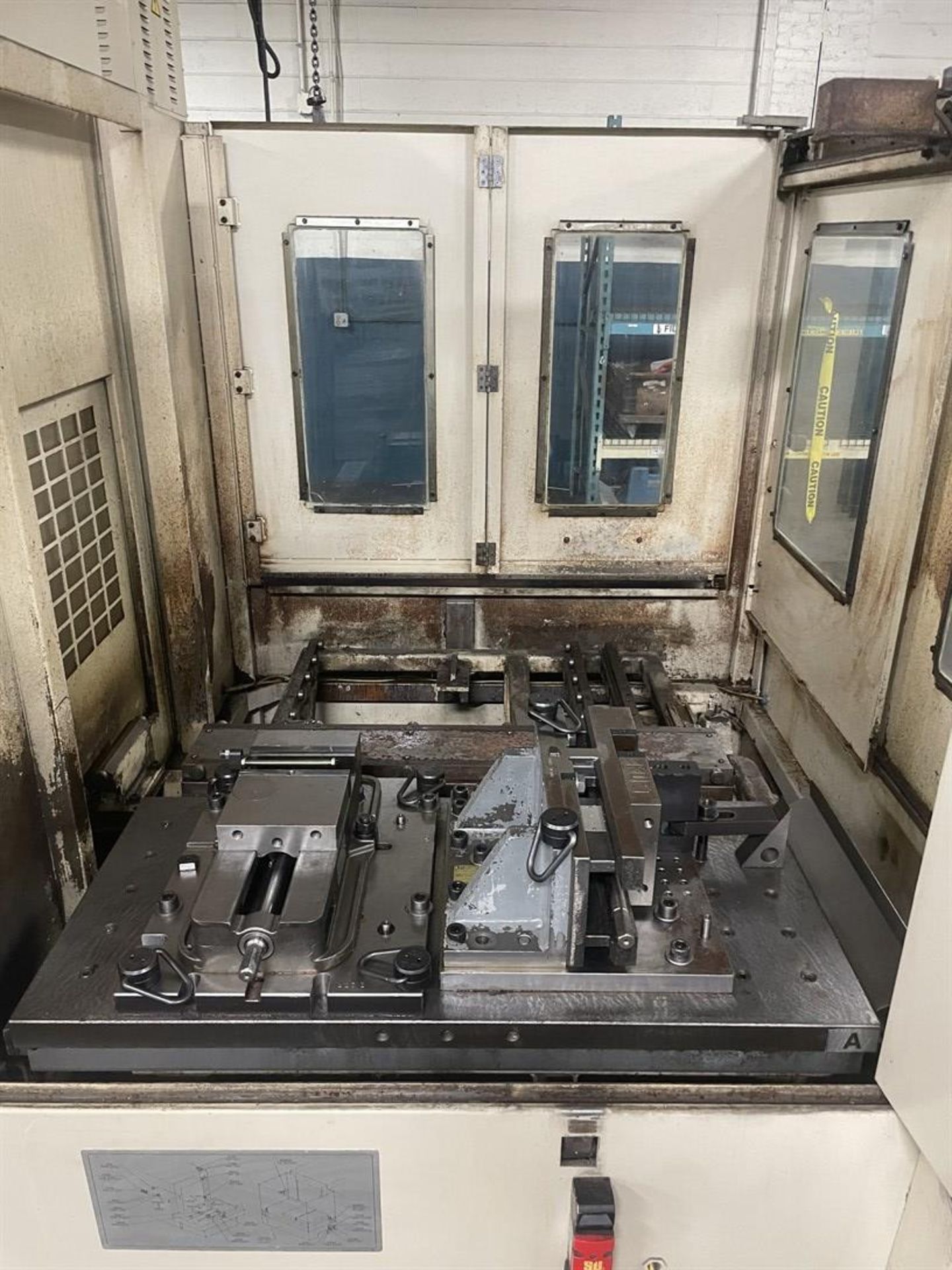 OKUMA MX-45VAE Vertical Machining Center, s/n 0635, w/ OSP-700L Control, (2) 19”x 39.5” Tables, - Image 4 of 7