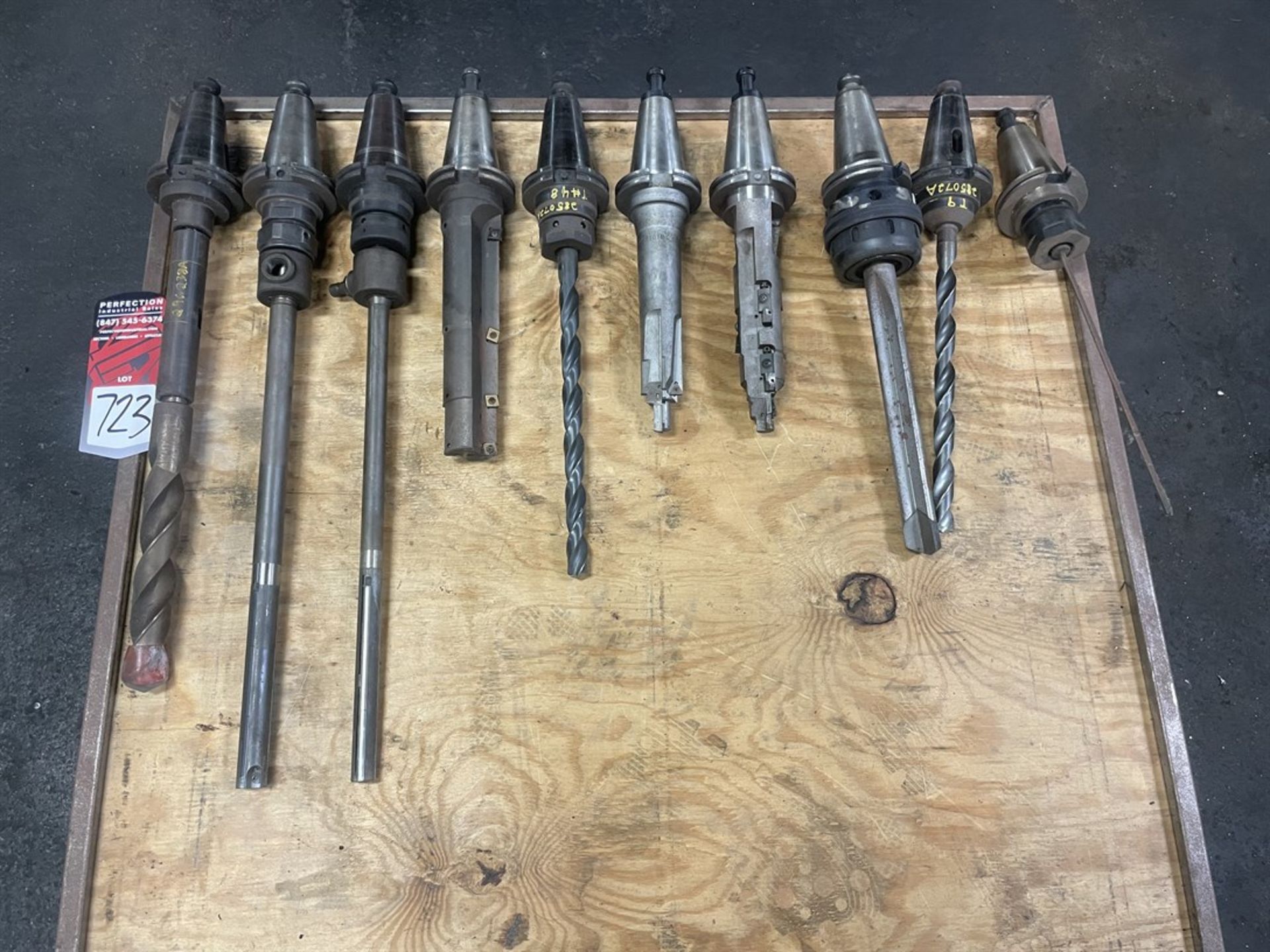 Lot of (10) CAT 50 Tool Holders