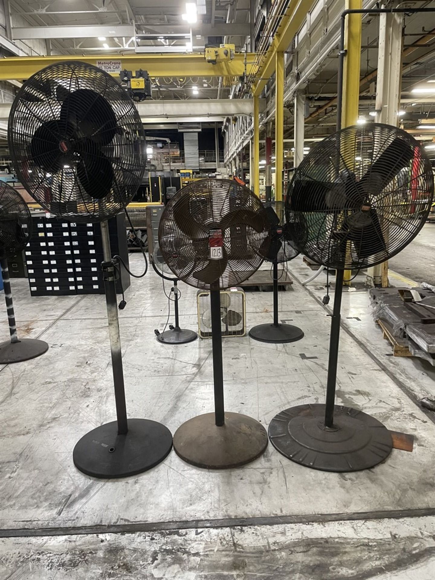 Lot of (3) DAYTON Pedestal Fans