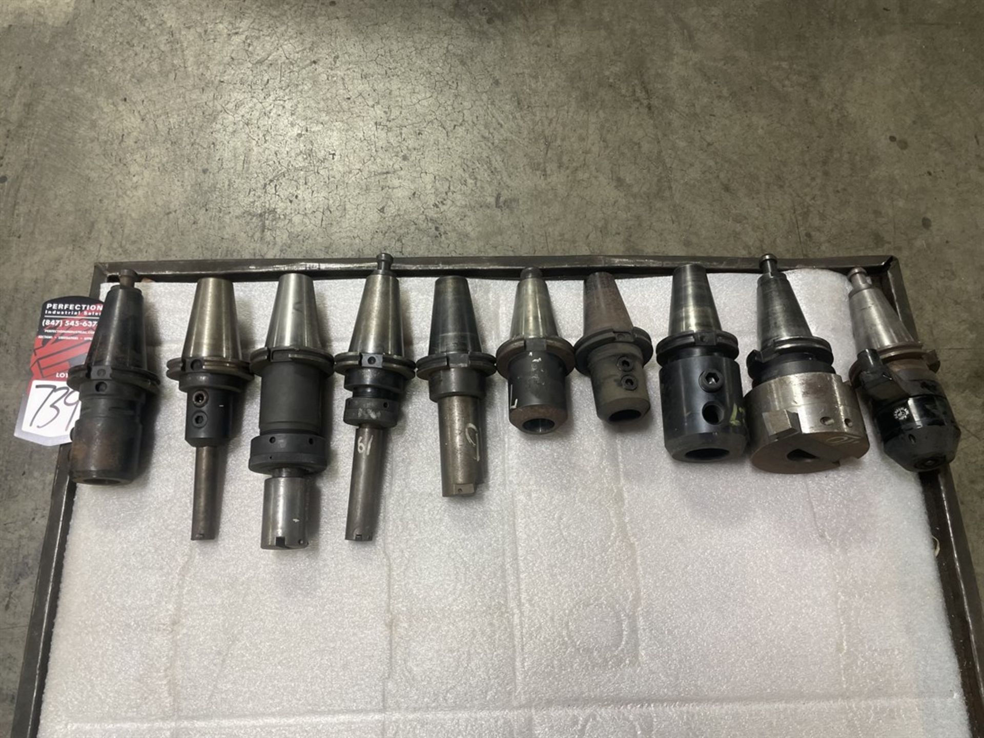 Lot of (10) CAT 50 Tool Holders