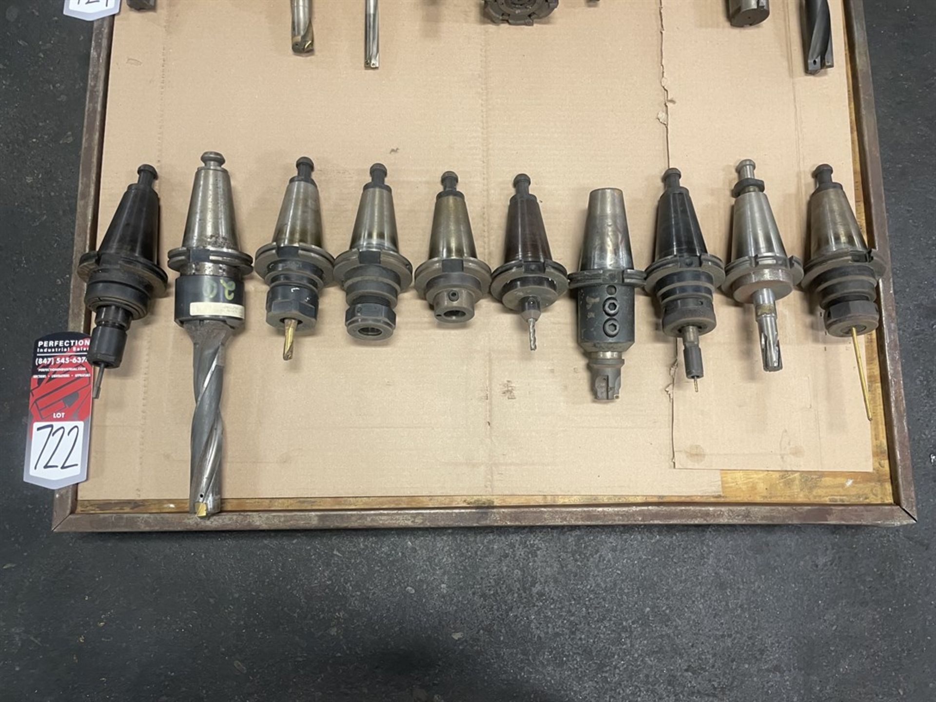 Lot of (10) CAT 50 Tool Holders