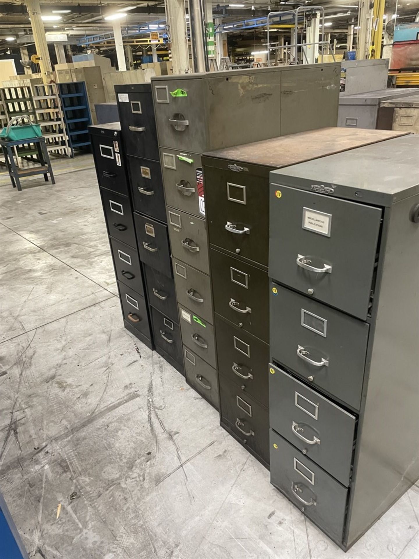 Lot of (5) File Cabinets