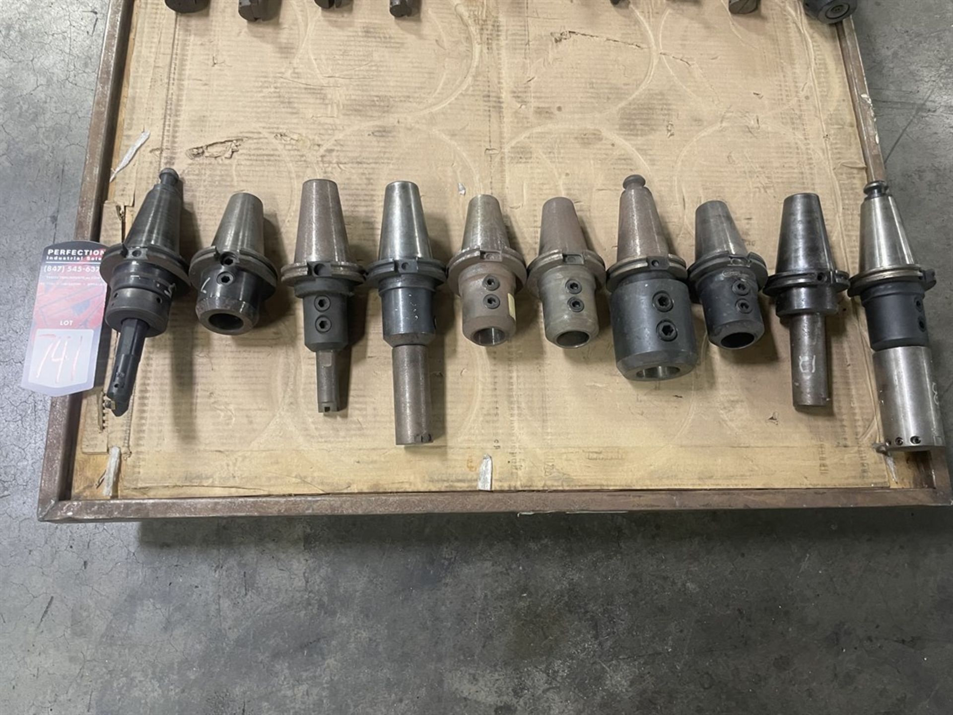 Lot of (10) CAT 50 Tool Holders