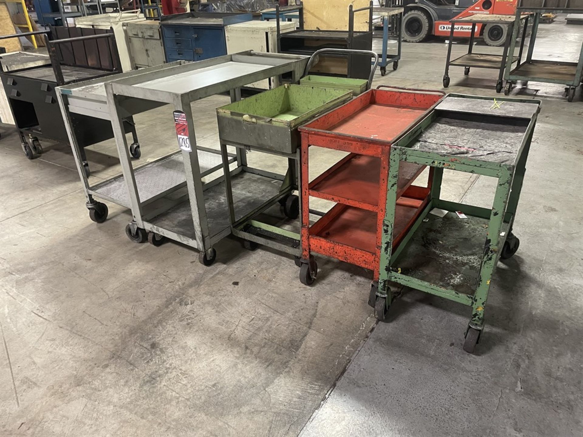 Lot of (5) Steel Carts