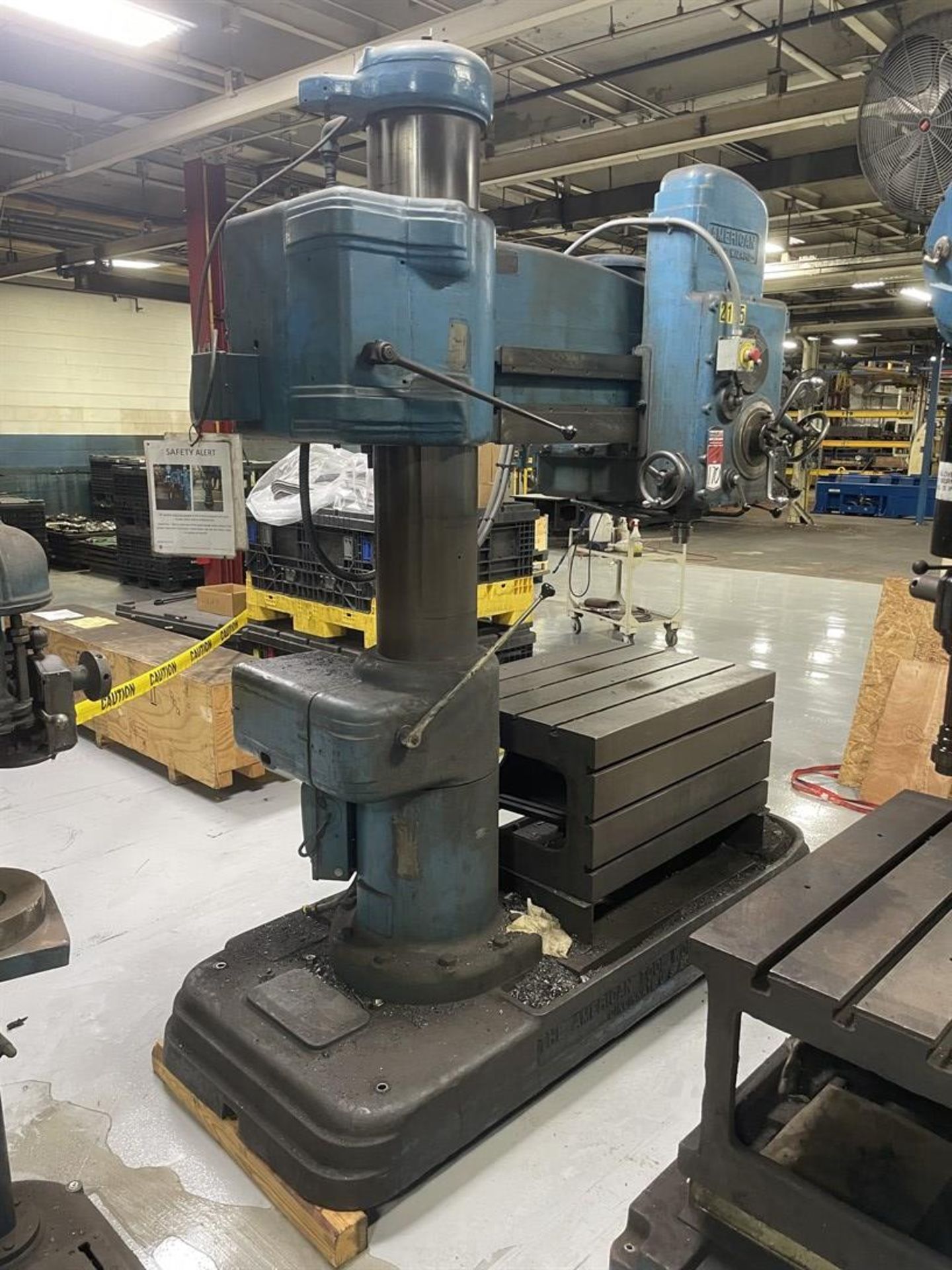 AMERICAN Hole Wizard 4’ x 11” Radial Arm Drill, 50-1500 RPM, 30” x 42” x 20” Table, (Asset # 2105) - Image 2 of 2