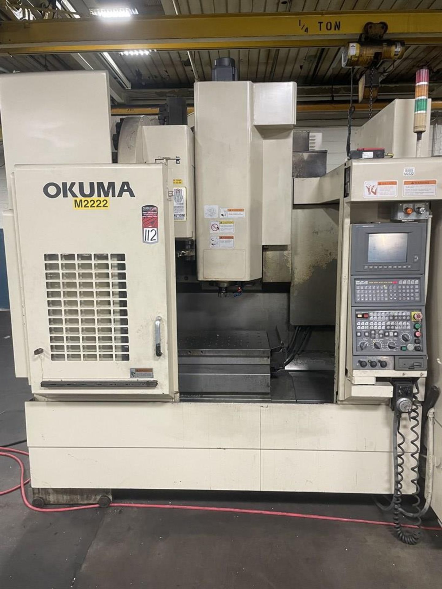 OKUMA MX-45VAE Vertical Machining Center, s/n 0635, w/ OSP-700L Control, (2) 19”x 39.5” Tables, - Image 2 of 7