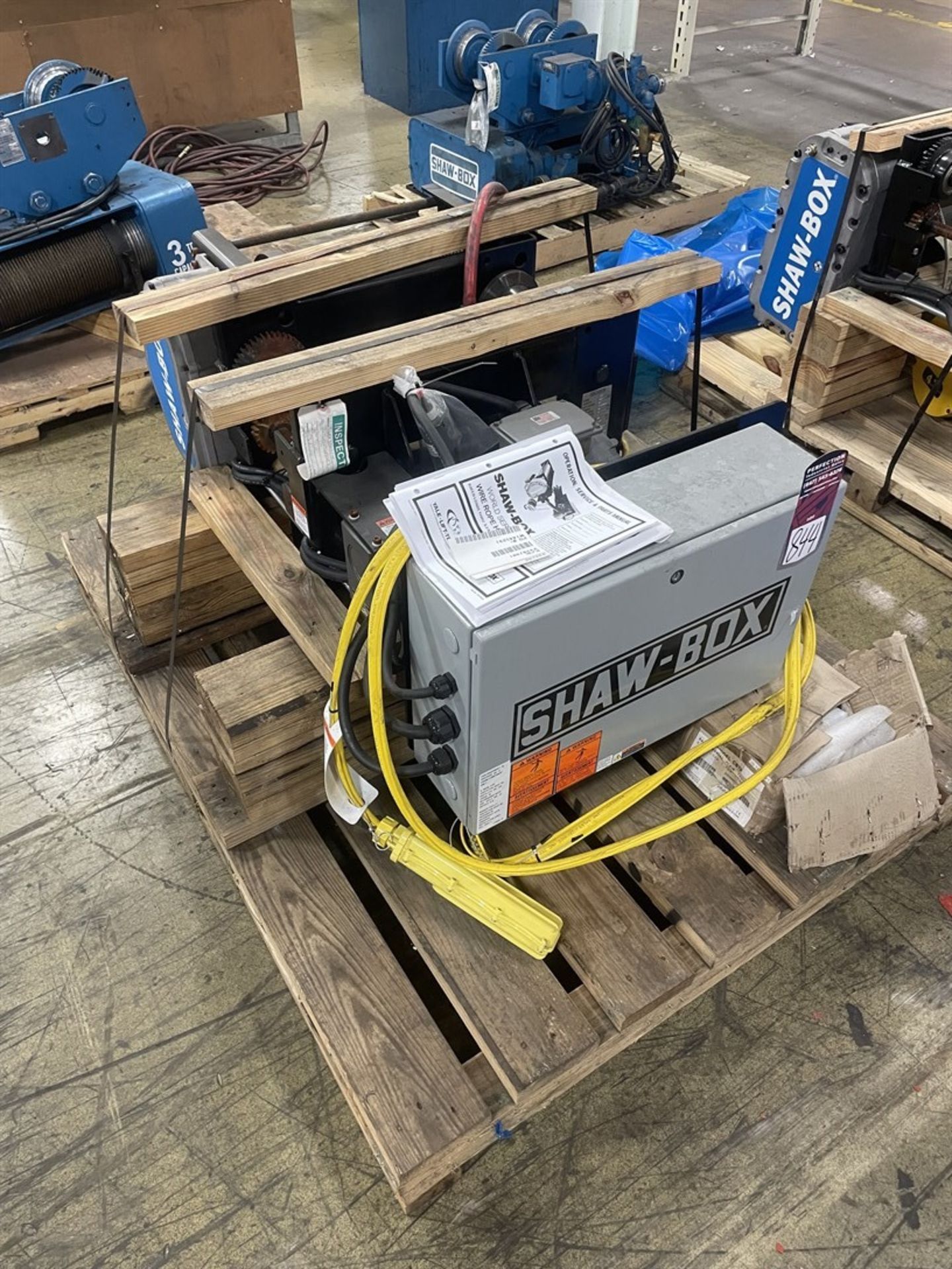 SHAW-BOX WA3M 3 Ton Electric Crane Hoist w/ Power Trolley