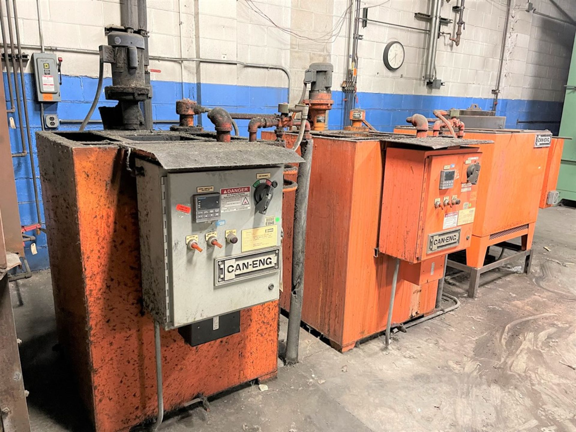 CAN-ENG Quench Line, s/n 100212, w/ 1218-A Toolmaster Furnace and 200 Gallon Quench Tank