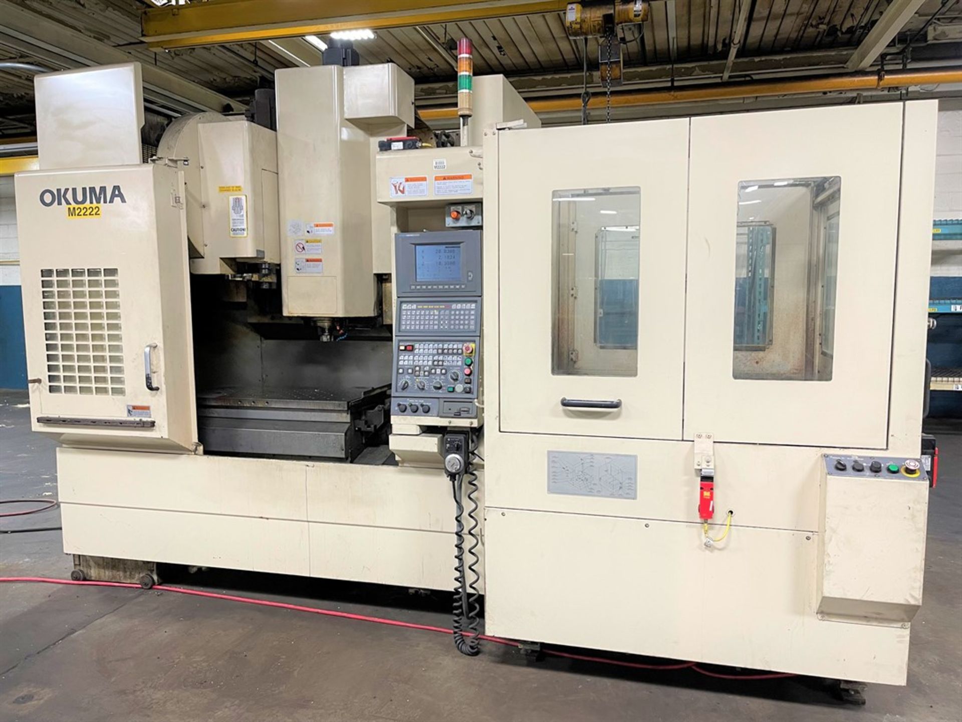 OKUMA MX-45VAE Vertical Machining Center, s/n 0635, w/ OSP-700L Control, (2) 19”x 39.5” Tables,