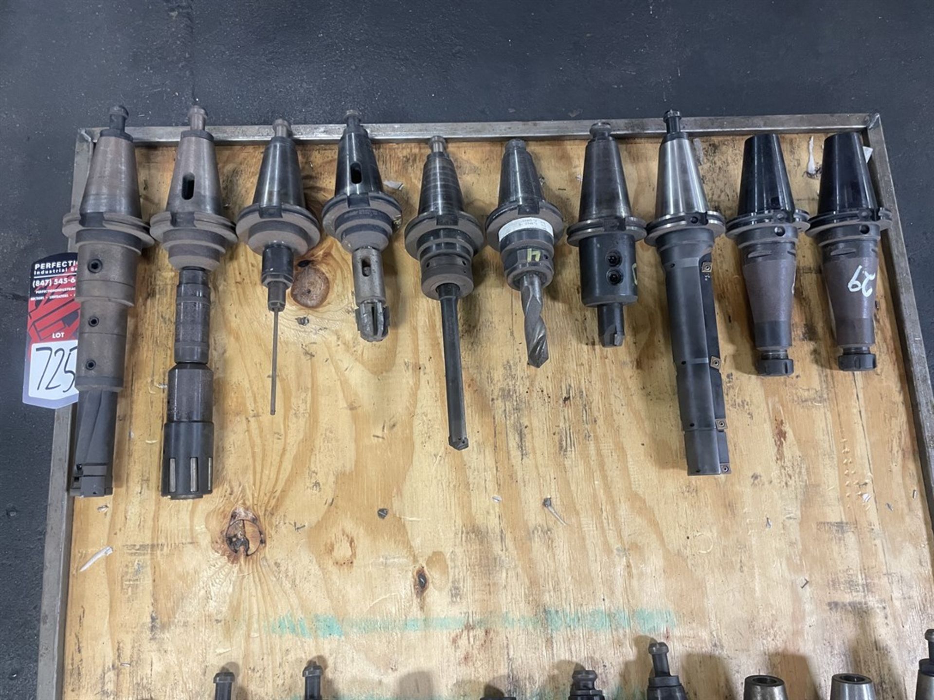 Lot of (10) CAT 50 Tool Holders