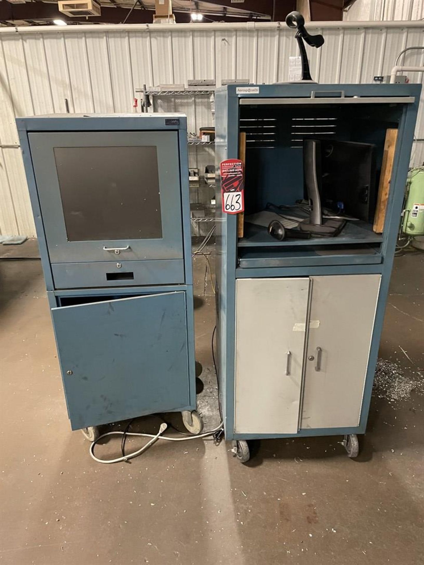 Lot of (2) Shop Computer Kiosk