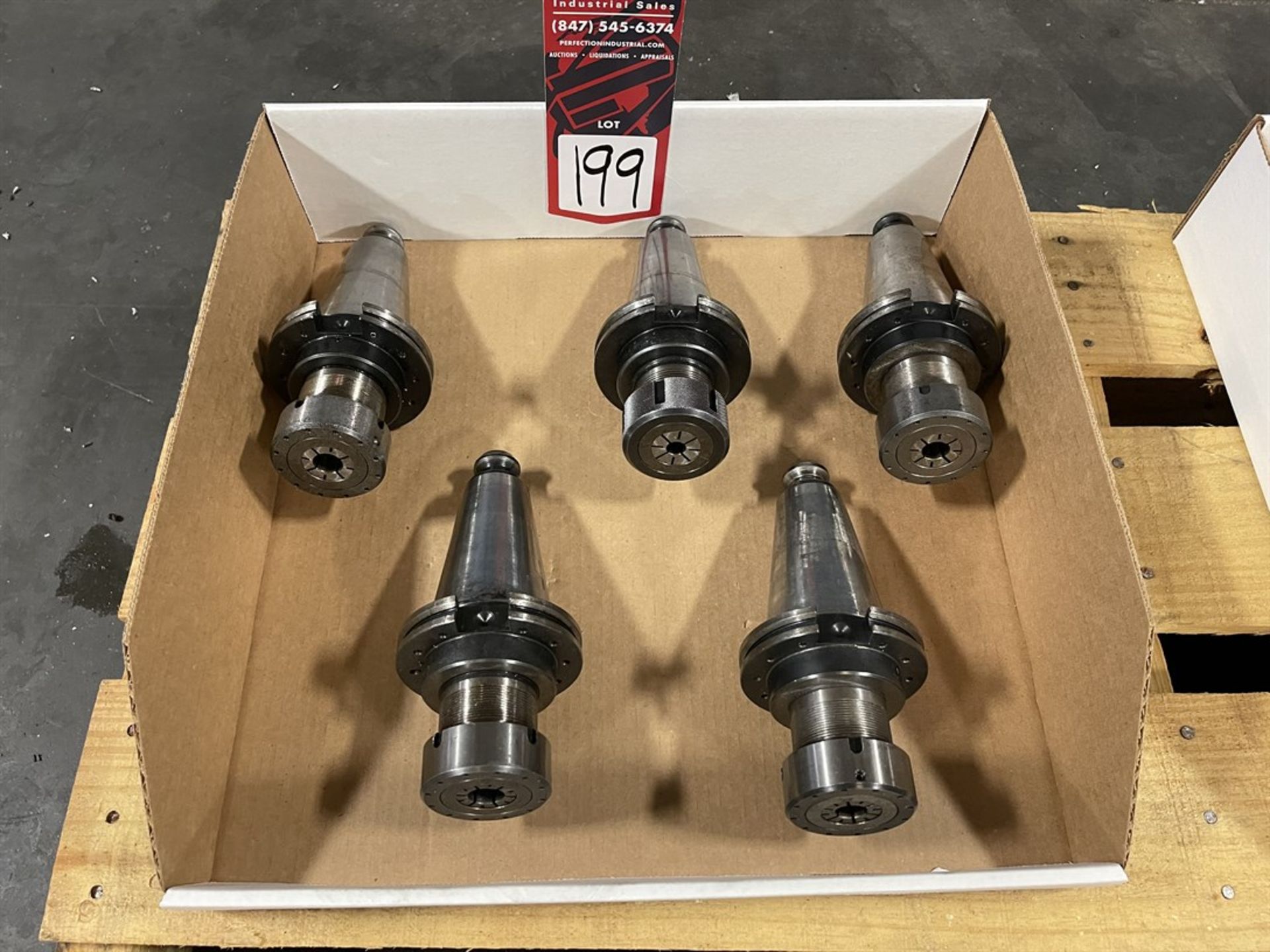 Lot of (5) CAT 50 Tool Holders