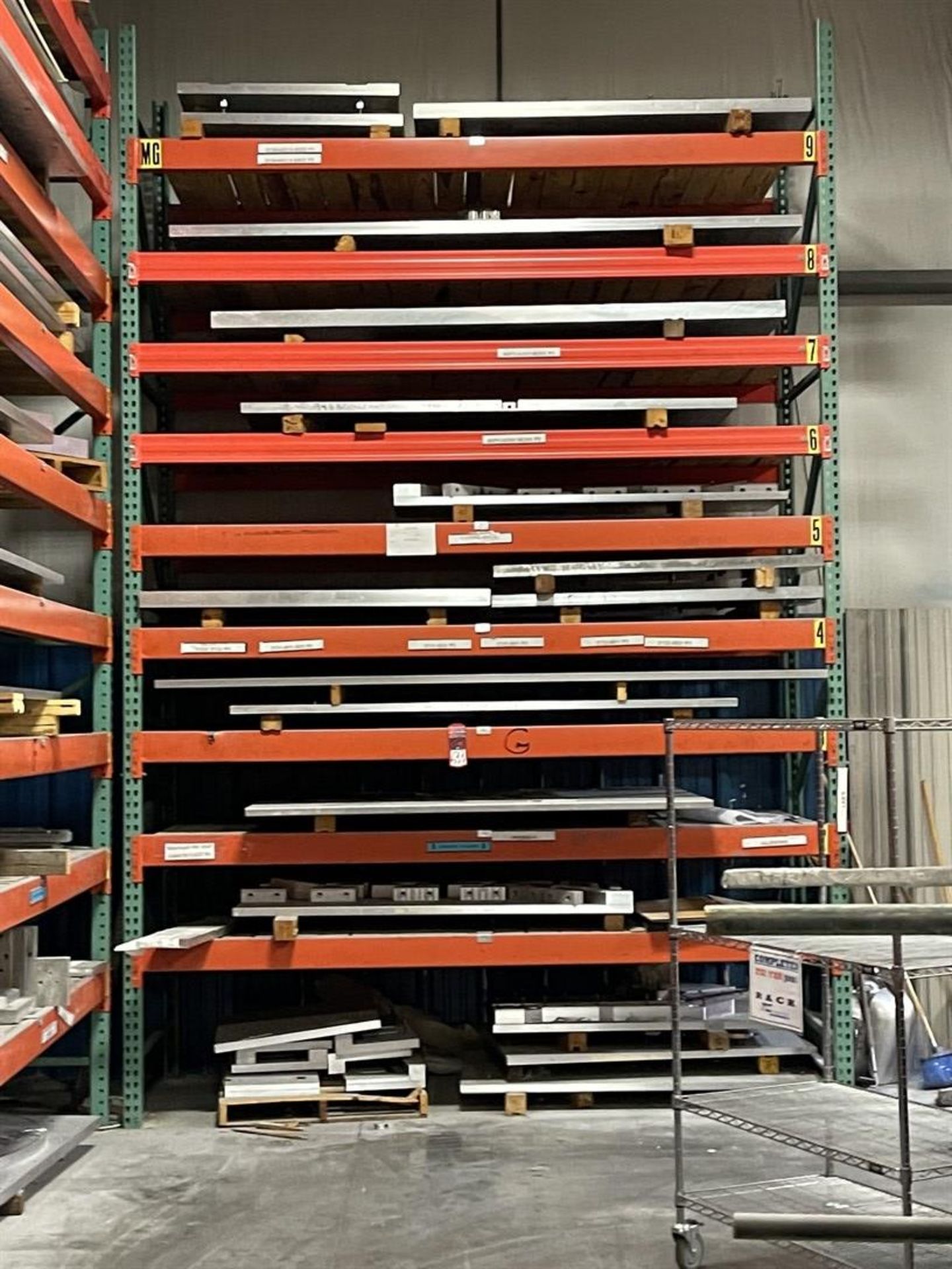 Lot of (7) Sections of Pallet Racking, (2) Sections 12'H x 10' Crossbeams x 48", (5) Sections 16'H x - Image 4 of 4