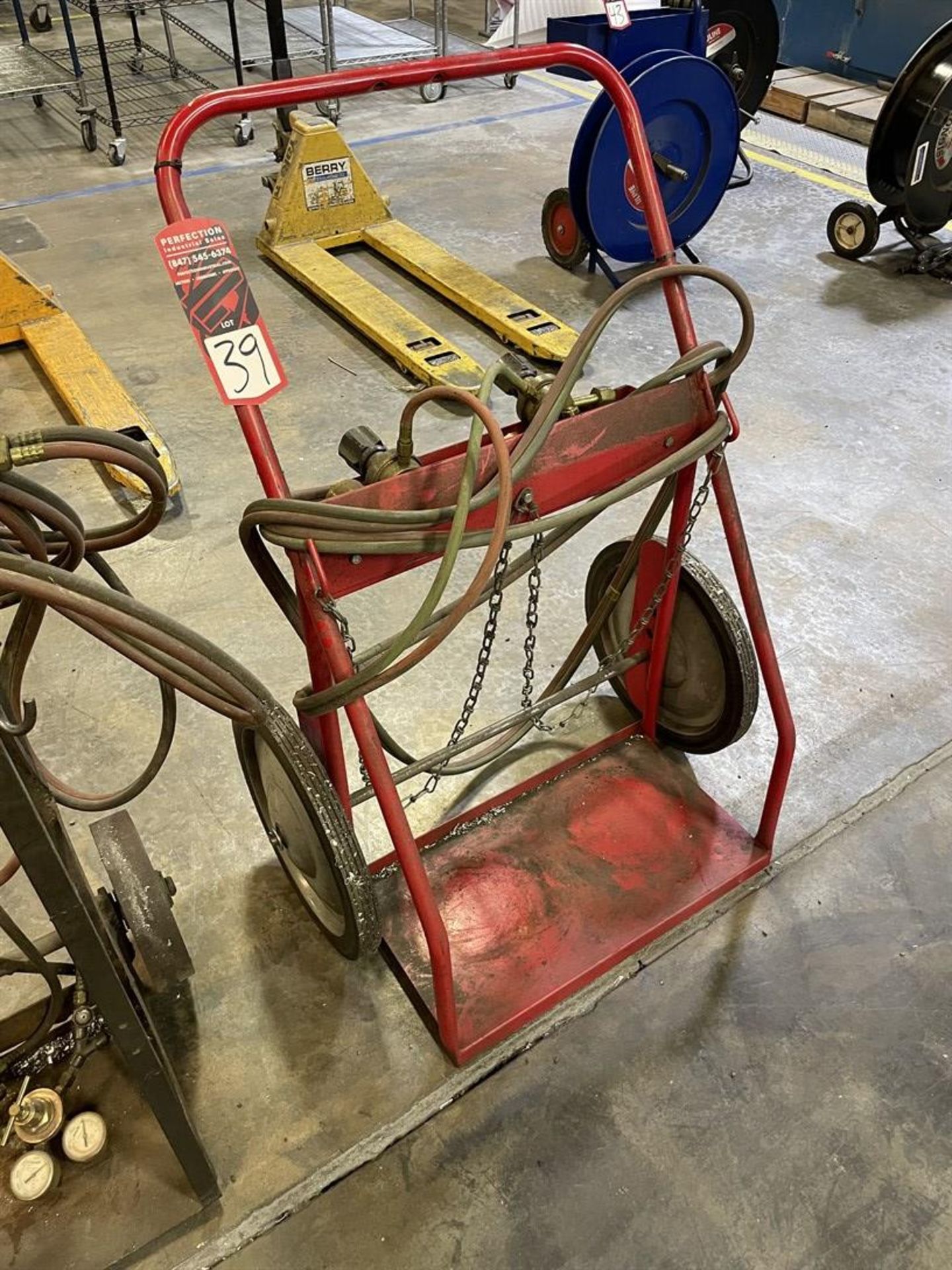 Oxy-Acetylene Cart w/ Hoses and Regulators