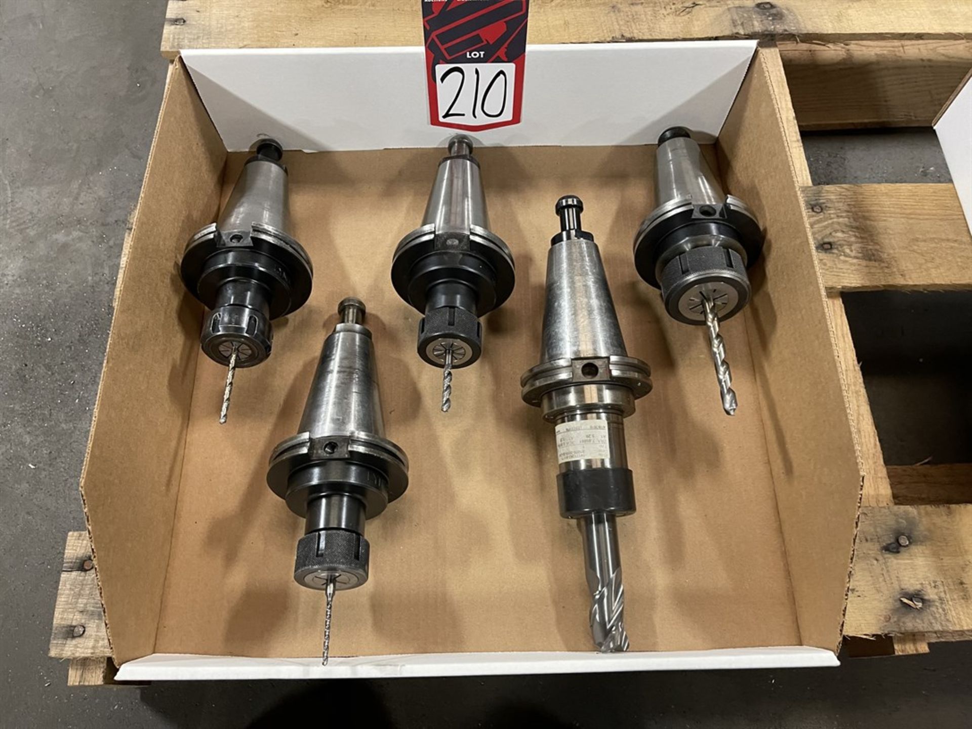 Lot of (5) CAT 50 Tool Holders