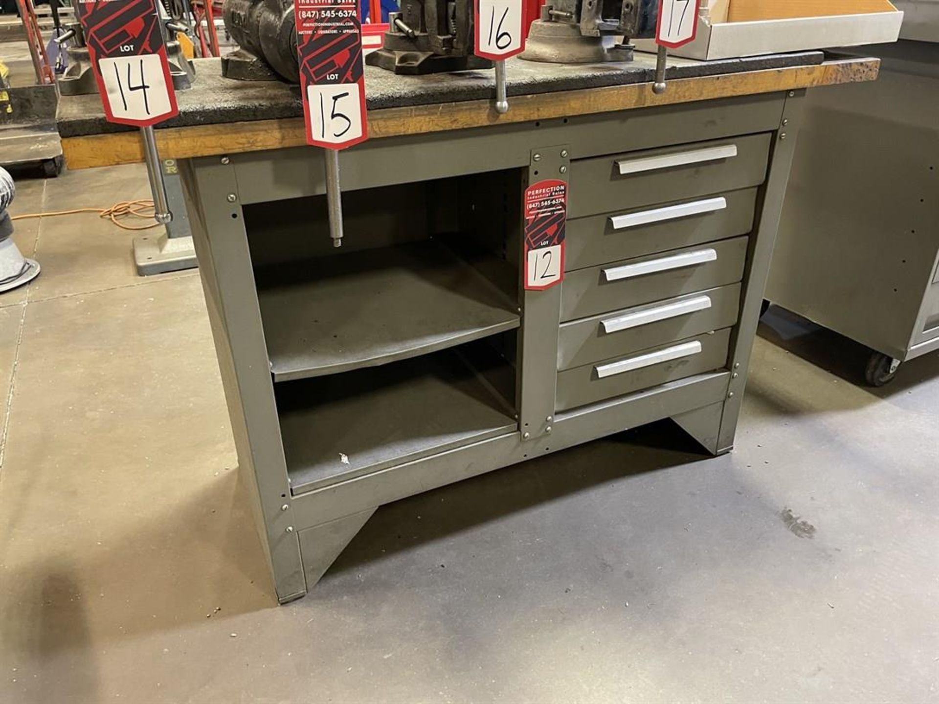 Kennedy 20" x 54" 5-Drawer Work Bench