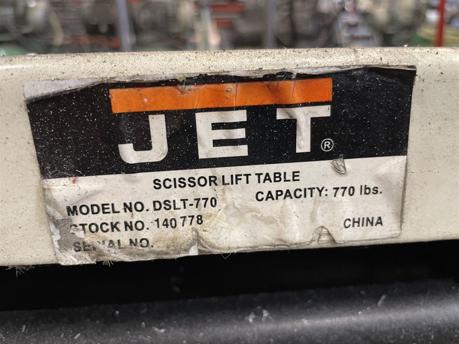 Jet DSLT-770 20" x 36" Scissor Lift Table - Image 3 of 3