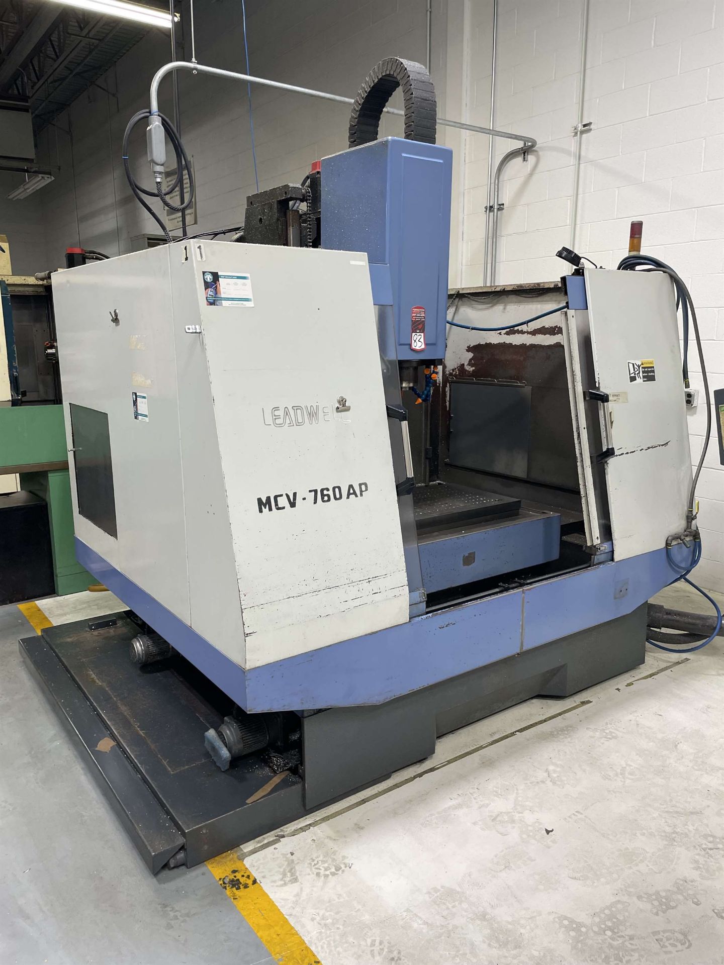 LEADWELL MCV760AP Vertical Machining Center, s/n L1SIE0724, w/ FANUC OMF Control, 20” x 39” Table, - Image 2 of 8