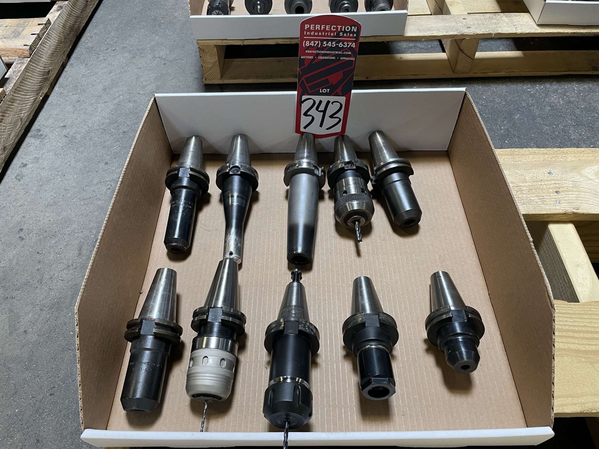 Lot of (10) CAT 40 Tool Holders (Located at 4200 West Harry St., Wichita, KS 67209)