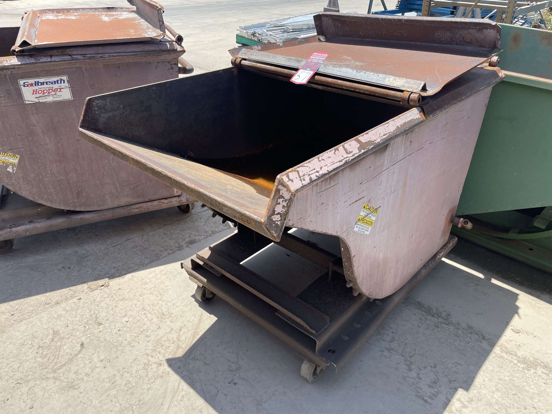 Galbreath 1 Yd. Self Dumping Hopper (Located at 4200 West Harry St., Wichita, KS 67209)