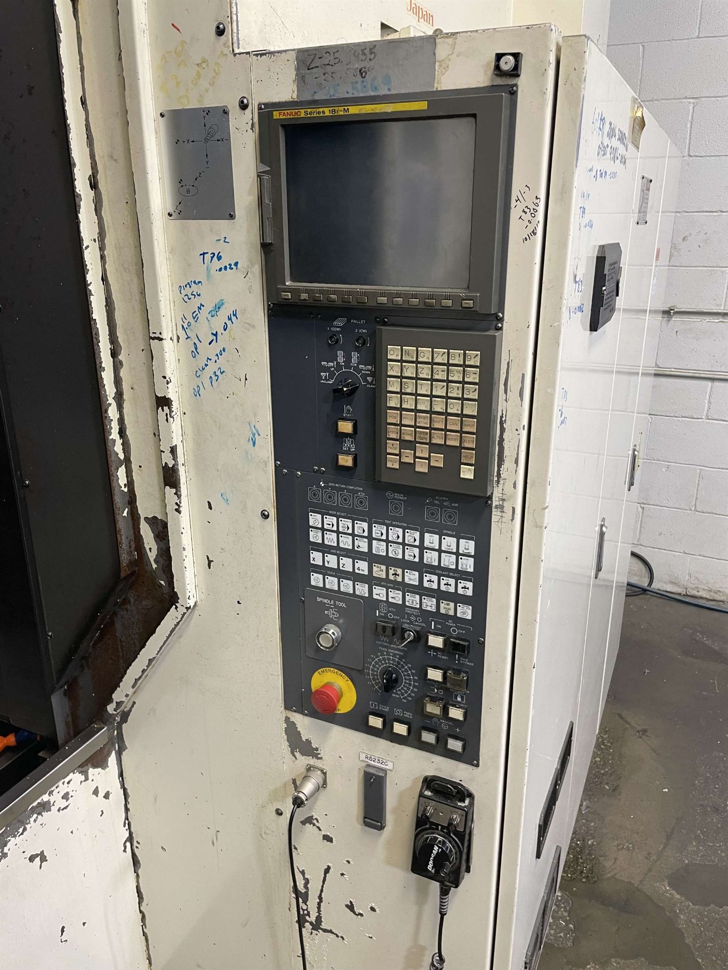 KIWA KNH-400 Horizontal Machining Center, s/n PB6129R, w/ FANUC 18i-M Control, (6) 15.75” Square - Image 11 of 12