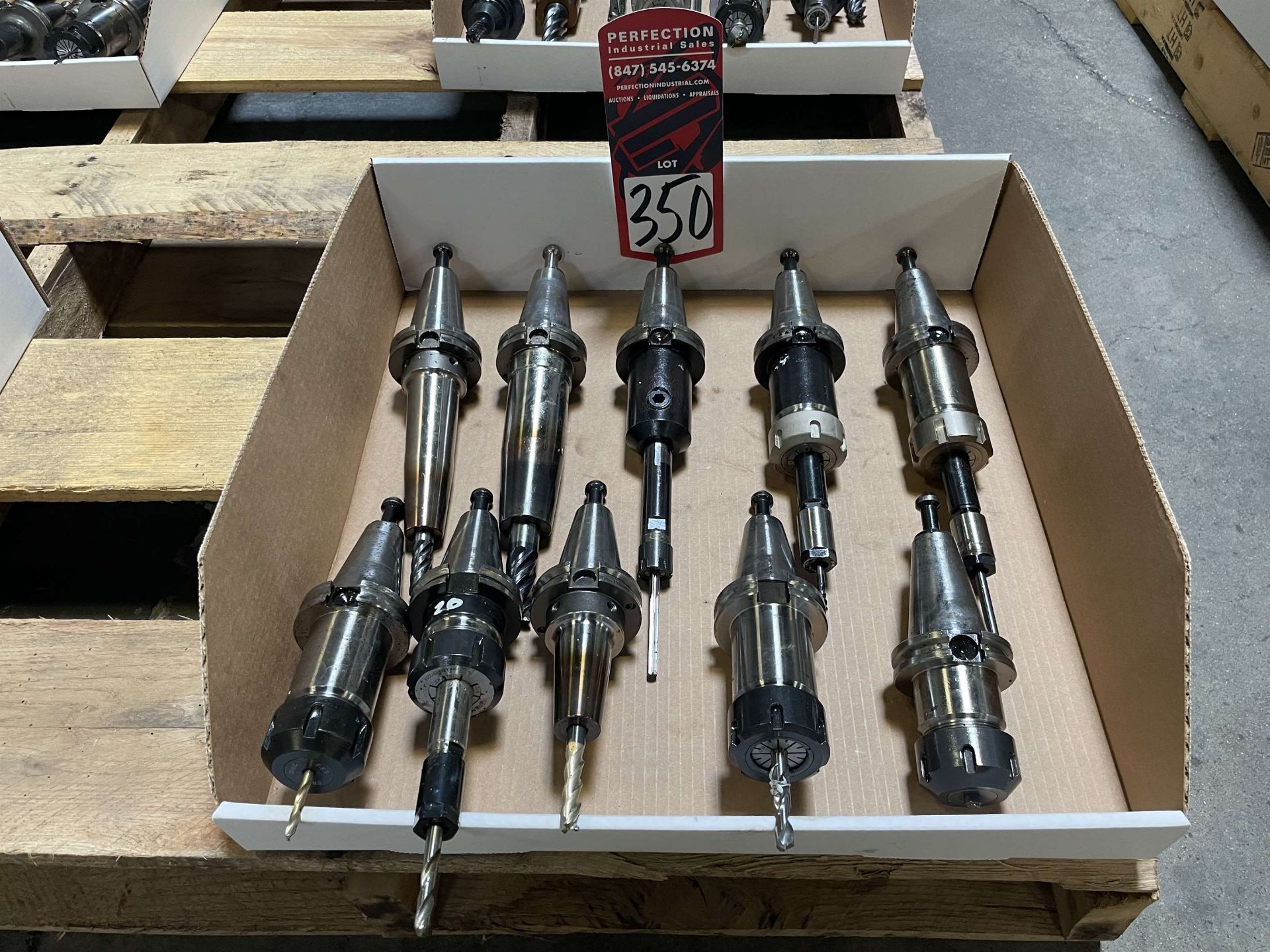 Lot of (10) CAT 40 Tool Holders (Located at 4200 West Harry St., Wichita, KS 67209)