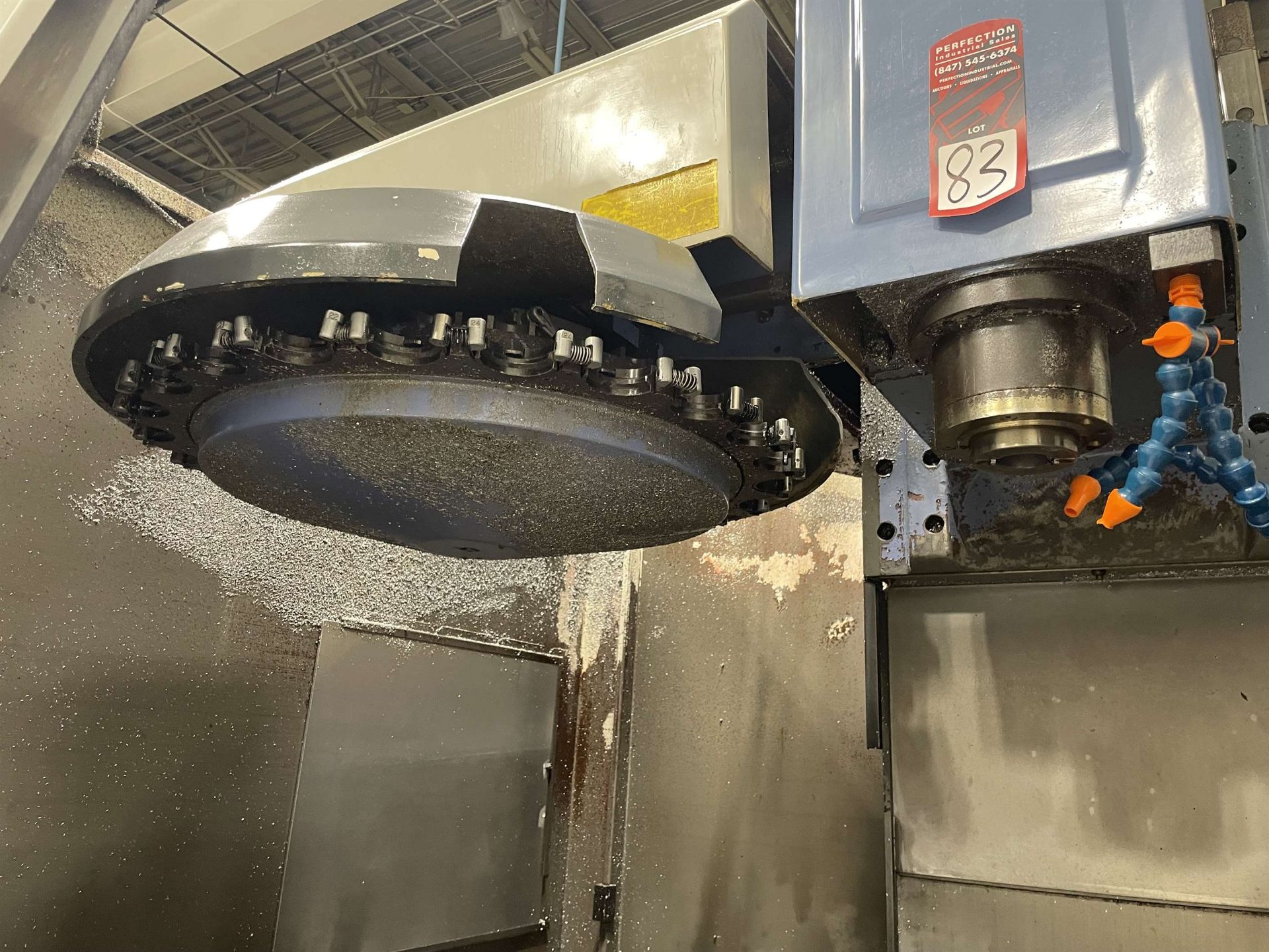 LEADWELL MCV760AP Vertical Machining Center, s/n L1SIE0724, w/ FANUC OMF Control, 20” x 39” Table, - Image 6 of 8