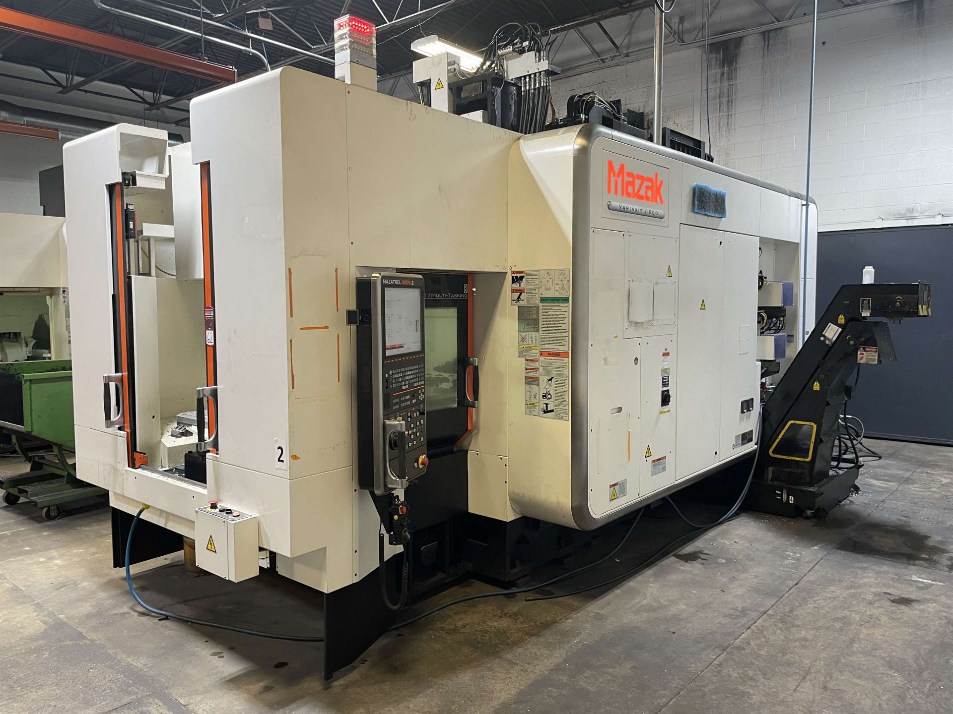 2014 MAZAK VARIAXIS i-800 5-Axis Horizontal Machining Center, s/n 259781, w/ MAZATROL MATRIX 2 - Image 2 of 10