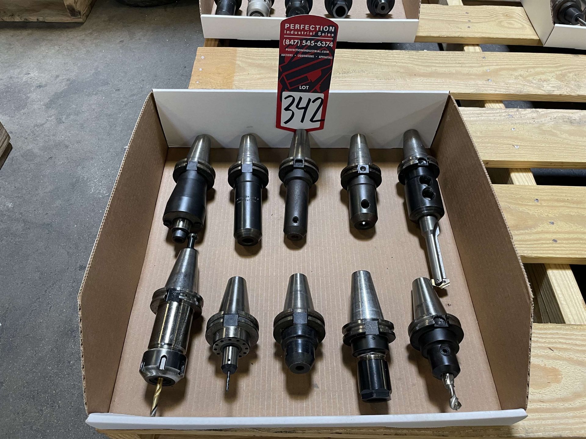 Lot of (10) CAT 40 Tool Holders (Located at 4200 West Harry St., Wichita, KS 67209)