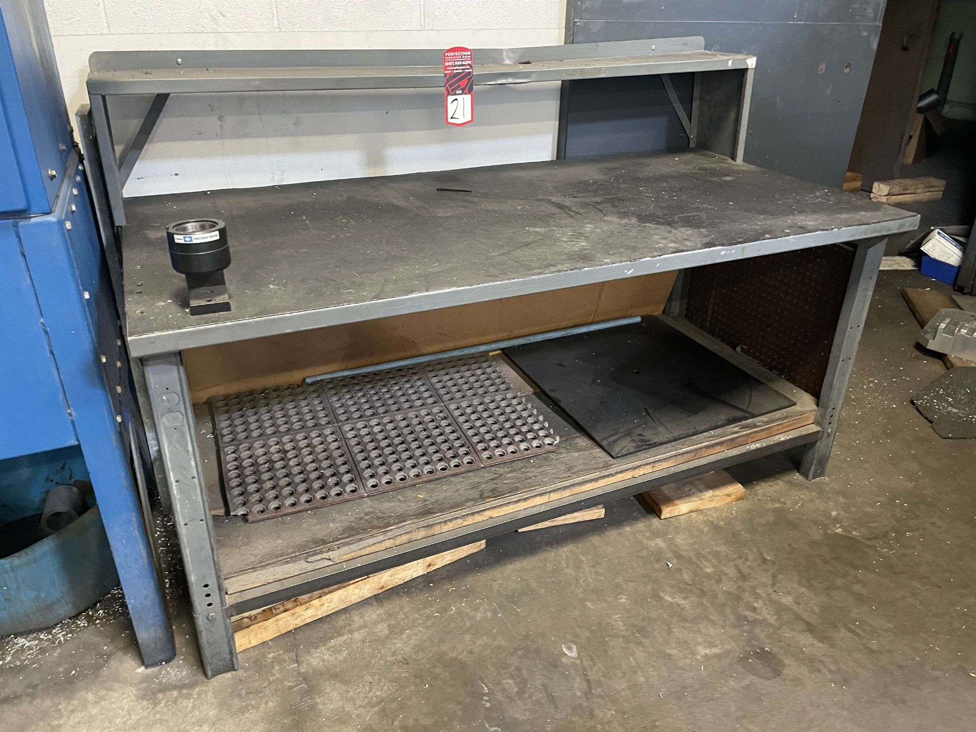 36" x 72" Work Bench w/ HSK63 Tool Tightening Fixture (Located at 4200 West Harry St., Wichita, KS