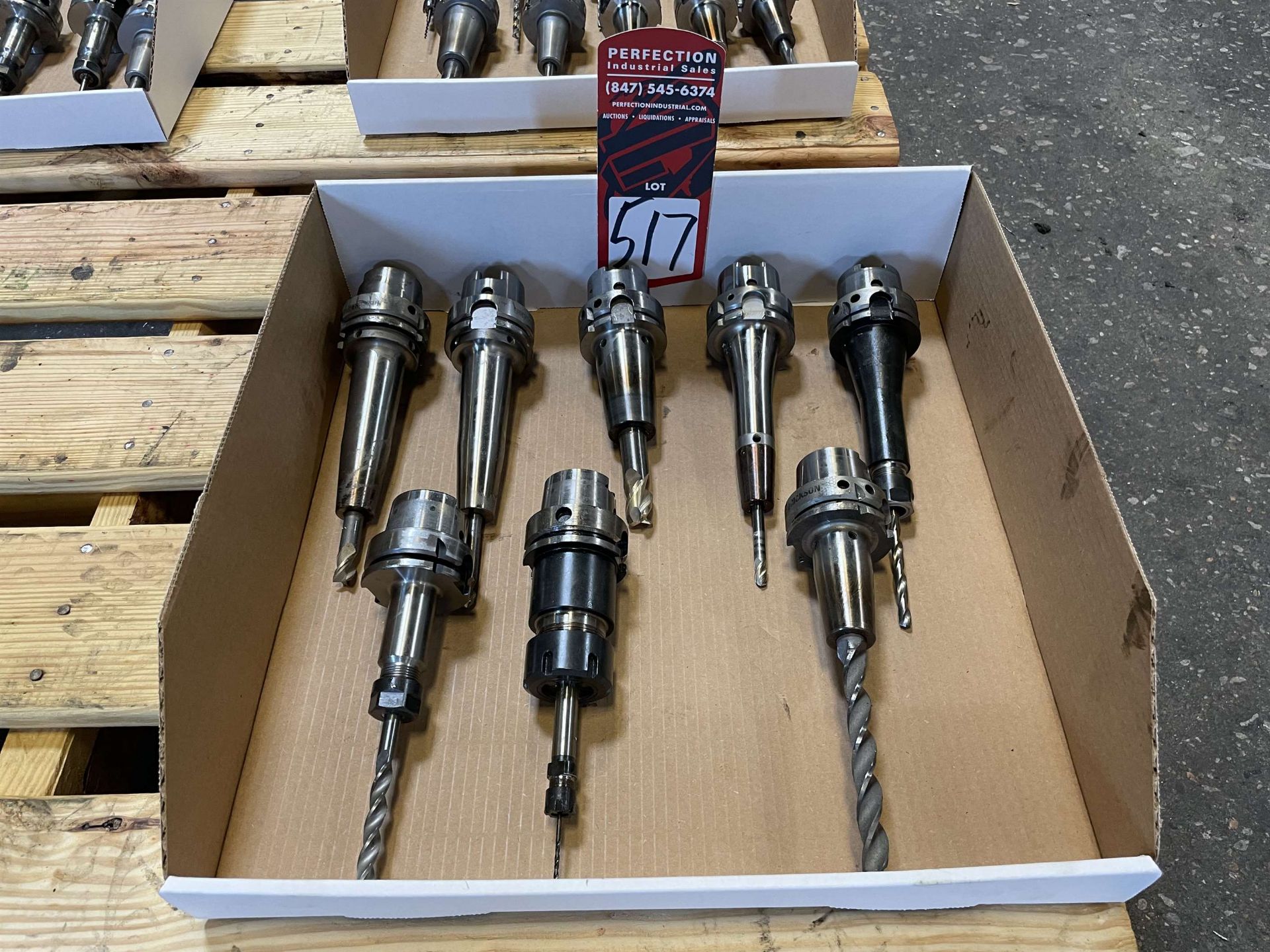 Lot of (8) HSK 63 Tool Holders (Located at 4200 West Harry St., Wichita, KS 67209)