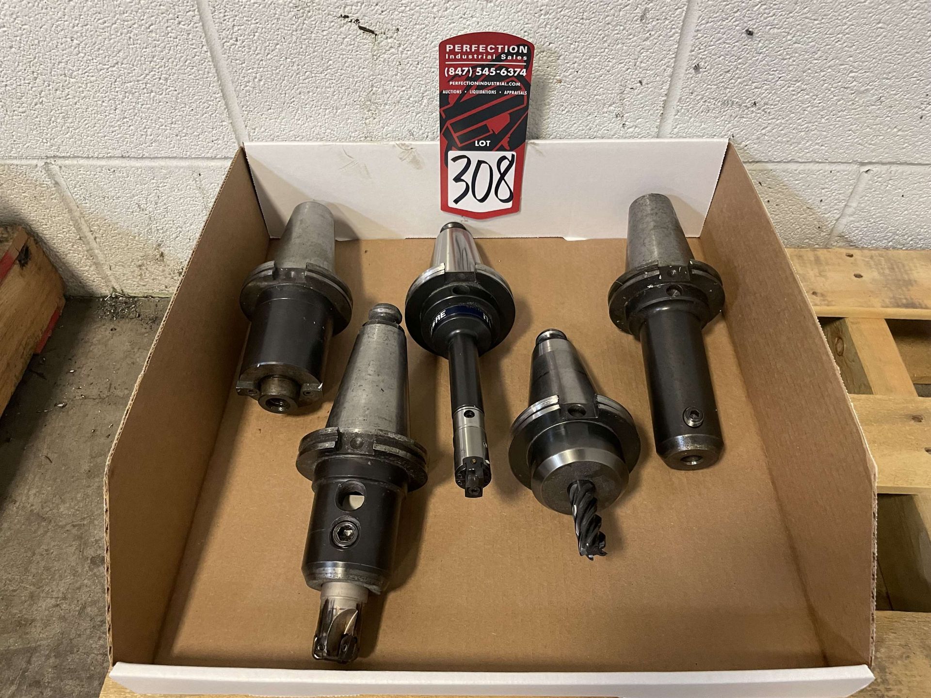 Lot of (5) CAT 50 Tool Holders (Located at 4200 West Harry St., Wichita, KS 67209)
