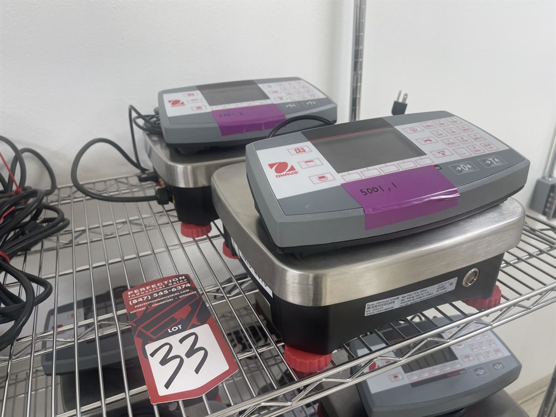 Lot of (2) OHAUS Ranger 7000 Digital Scales