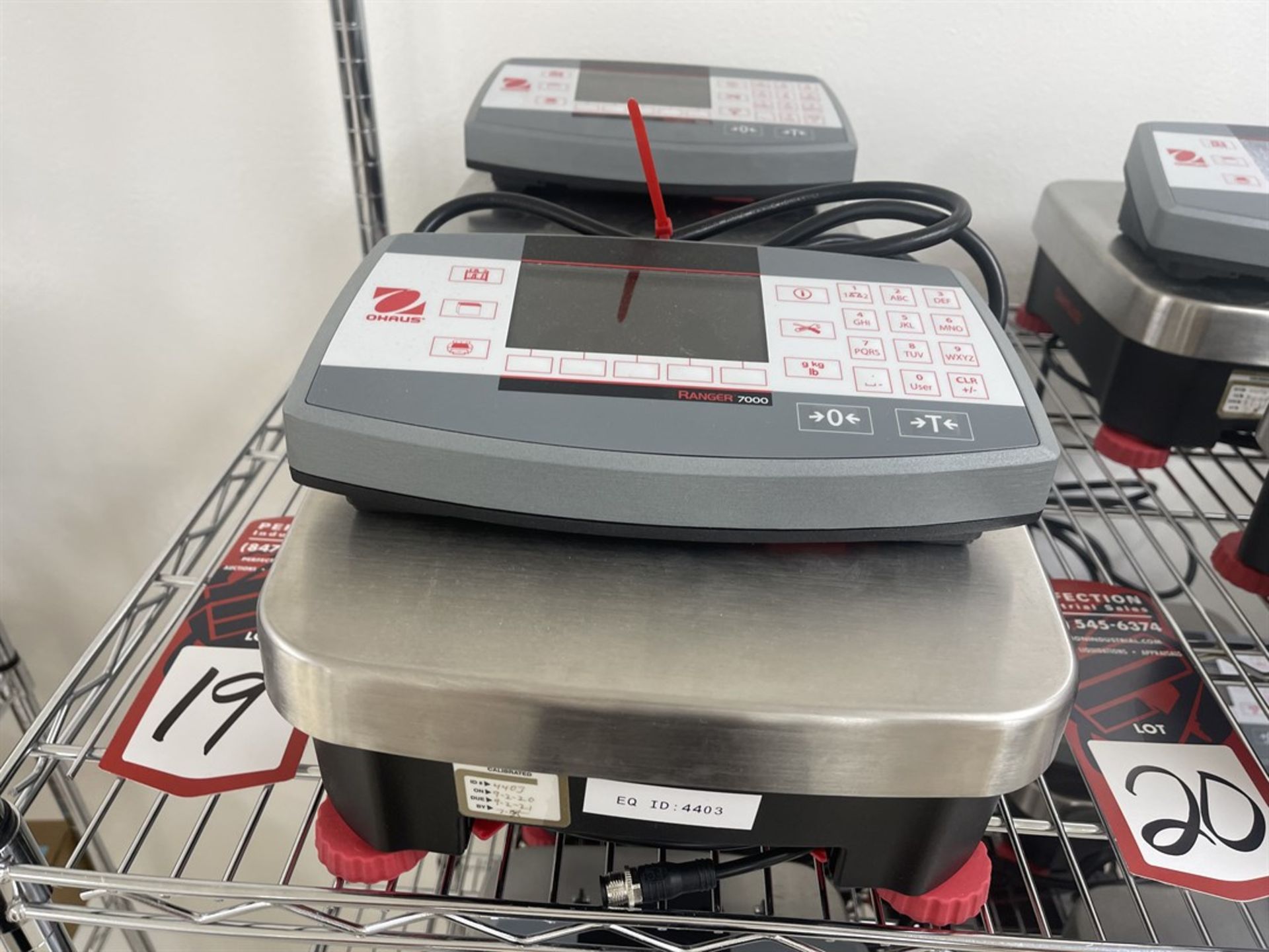 Lot of (2) OHAUS Ranger 7000 Digital Scales - Image 2 of 2