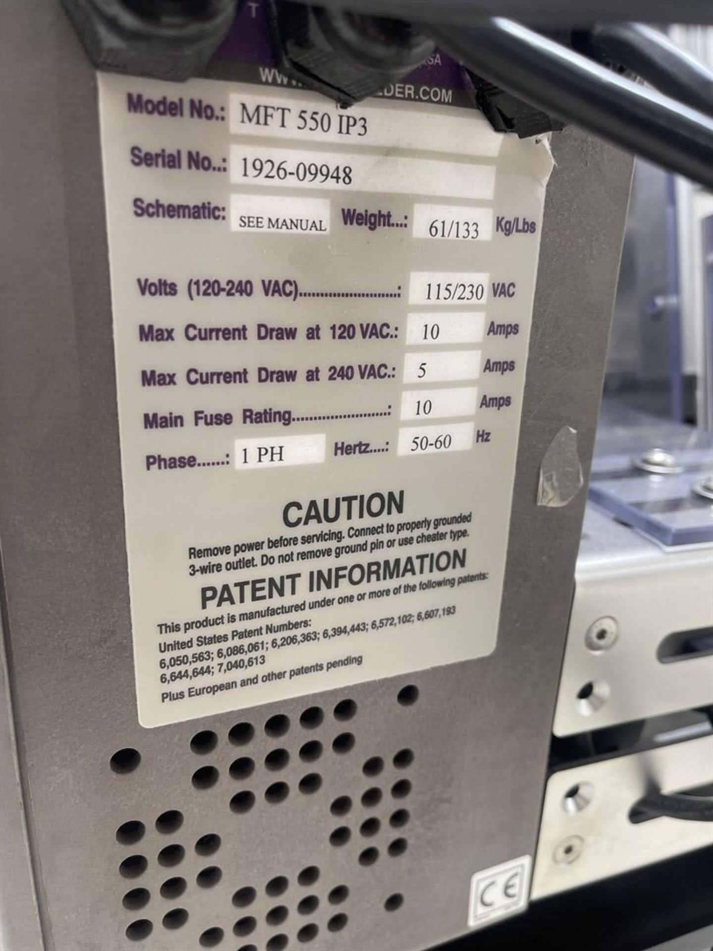 Multifeeder MFT 550ip3 Industrial Performance Series Feed, s/n 1926-09948, (FEED ONLY) - Image 6 of 6