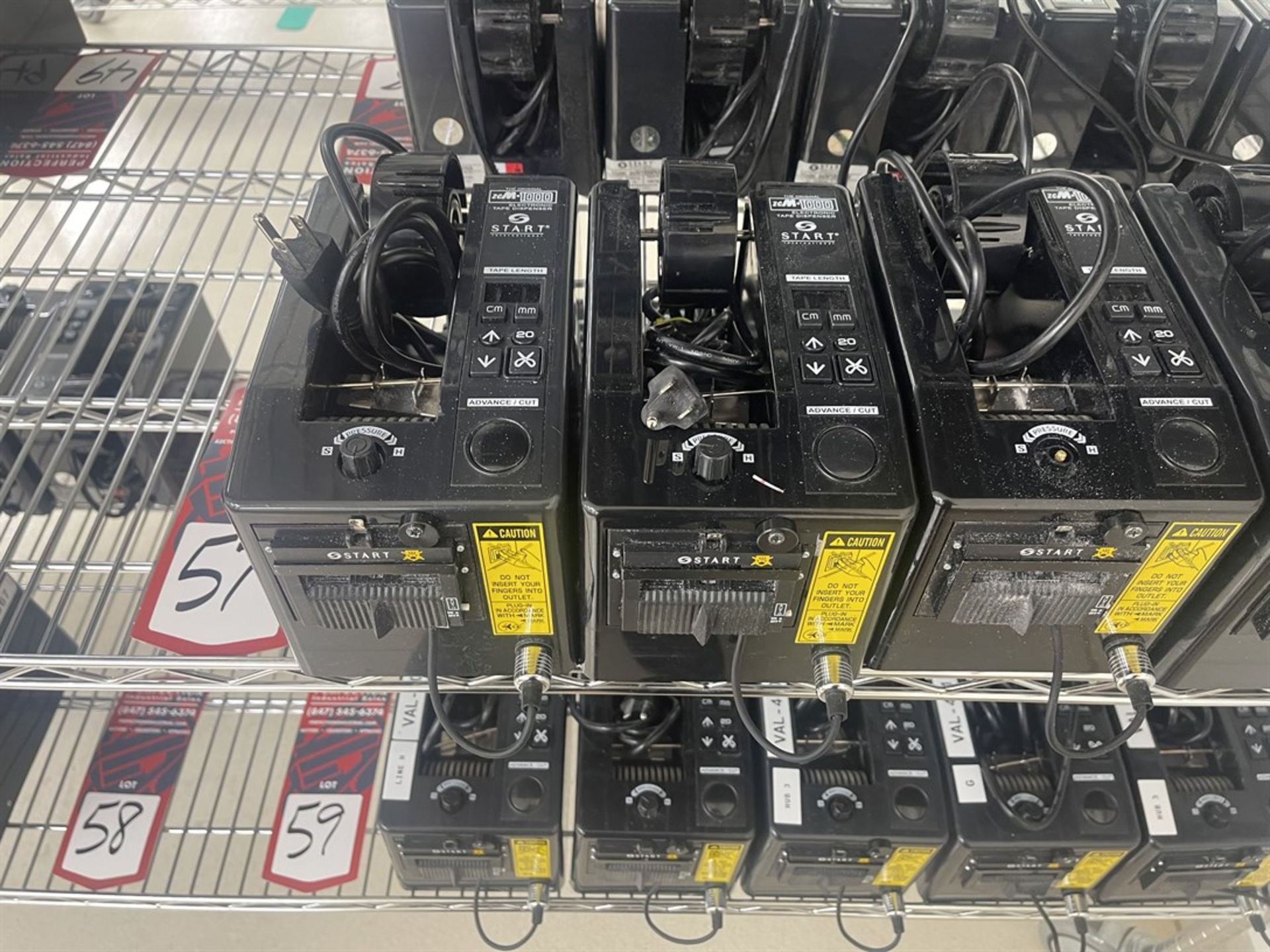 Lot of (5) START INTERNATIONAL ZCM-1000 Electronic Tape Dispensers - Image 2 of 2