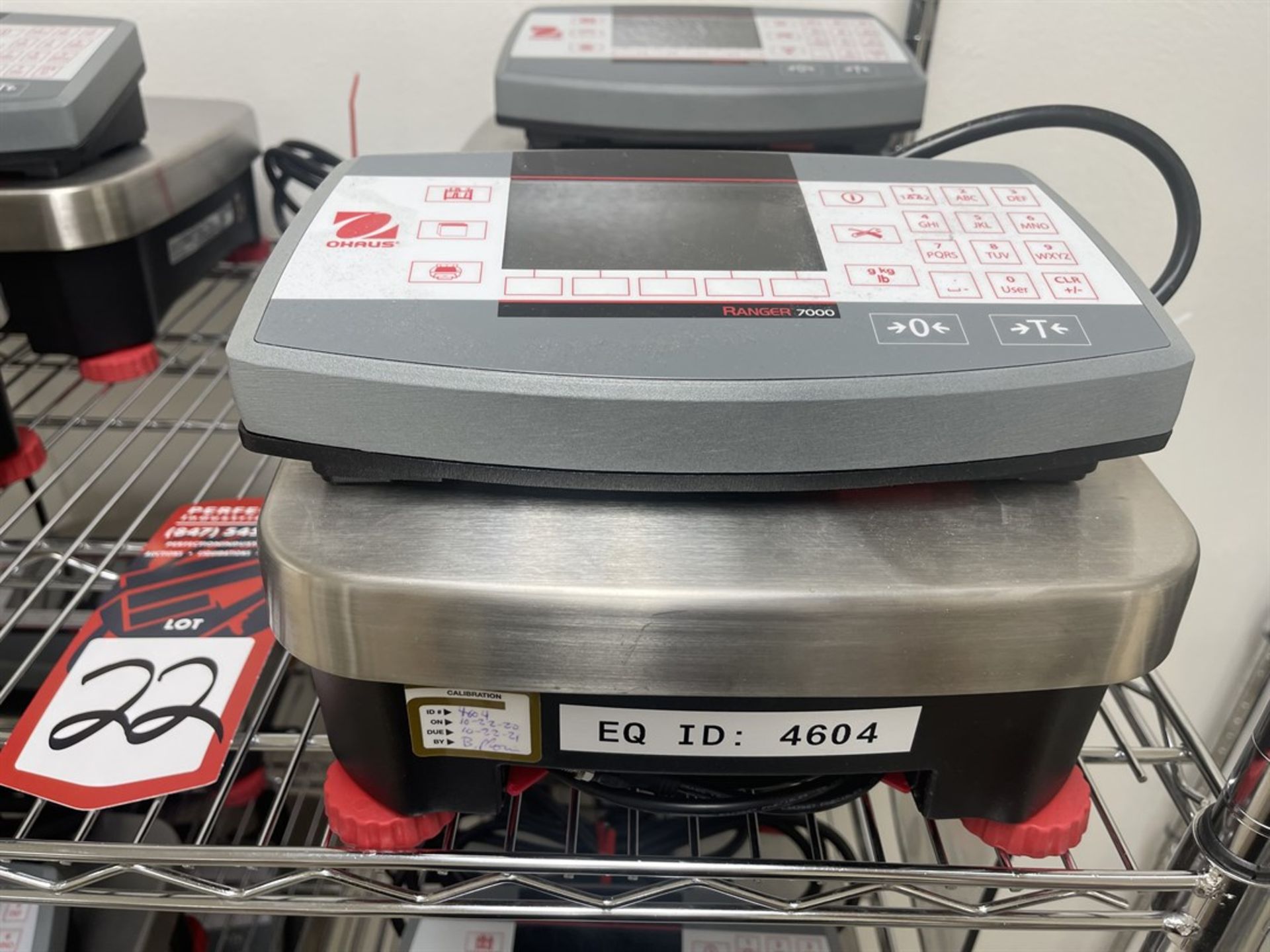 Lot of (2) OHAUS Ranger 7000 Digital Scales - Image 2 of 2