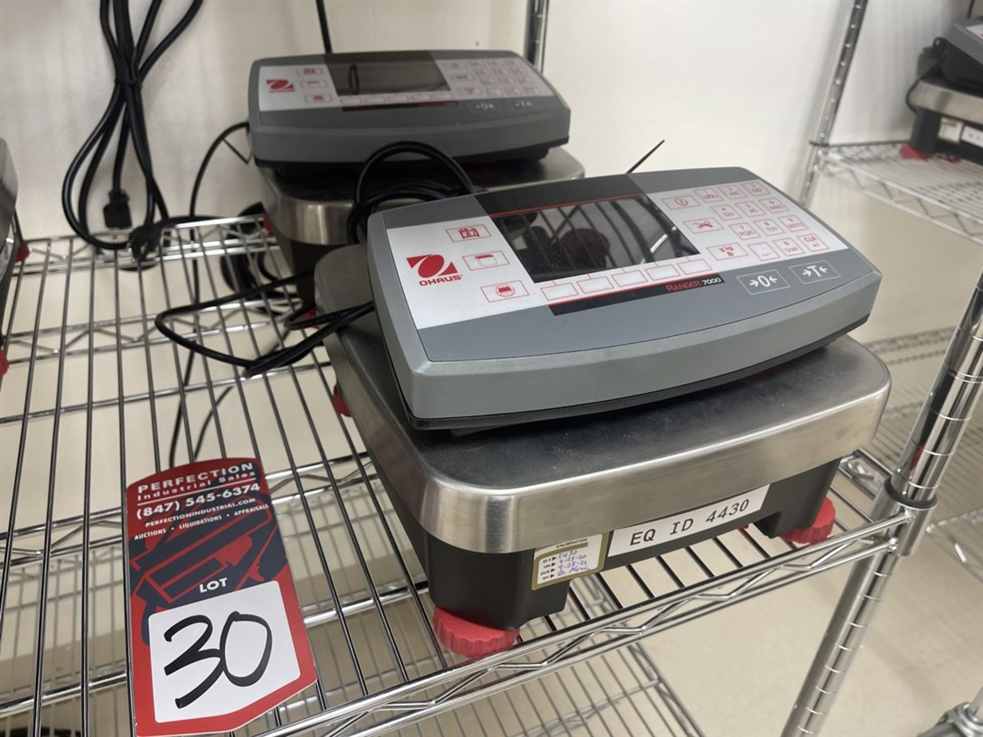 Lot of (2) OHAUS Ranger 7000 Digital Scales