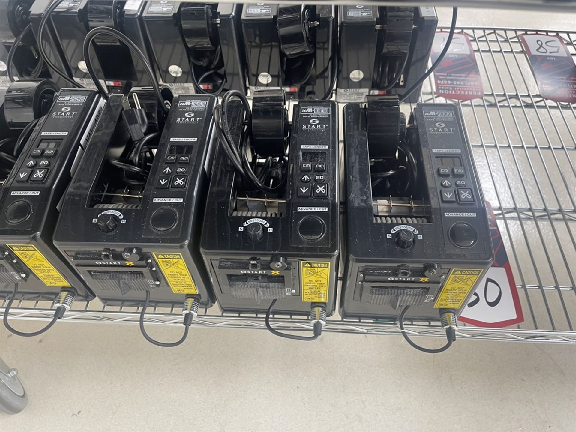 Lot of (5) START INTERNATIONAL ZCM-1000 Electronic Tape Dispensers - Image 2 of 2