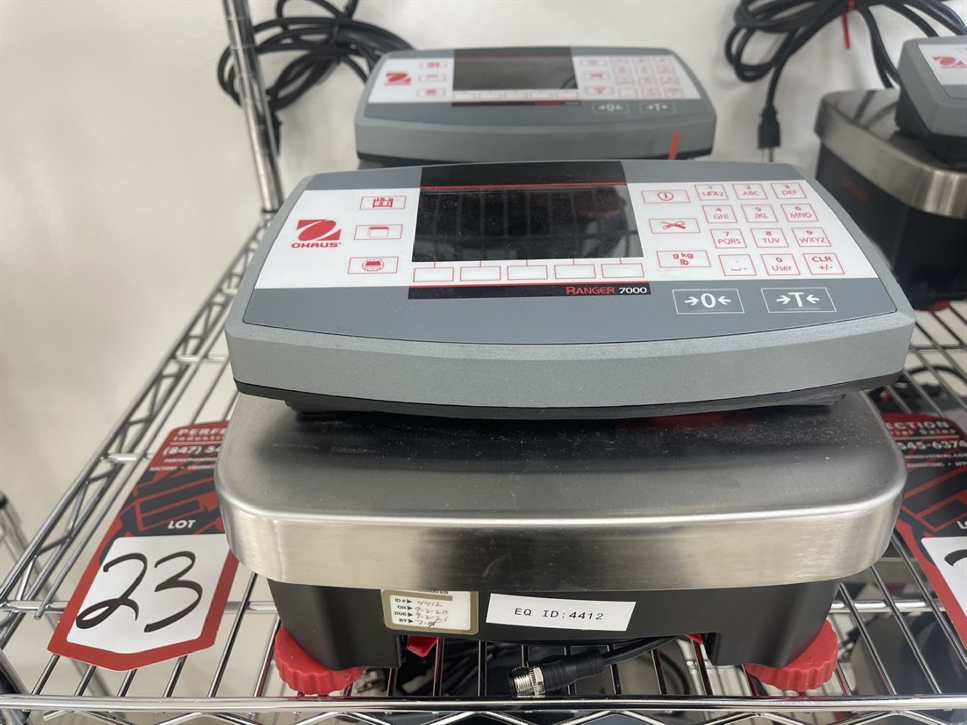 Lot of (2) OHAUS Ranger 7000 Digital Scales - Image 2 of 2